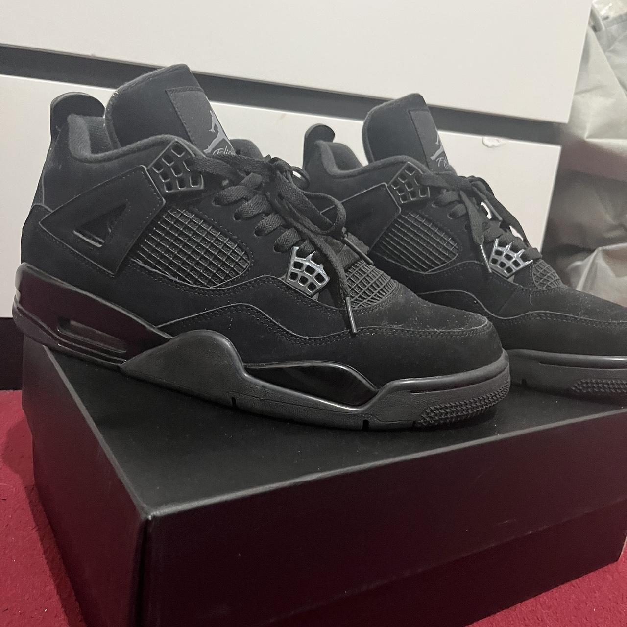 Air Jordan 4s Black cats For sale with the box... Depop