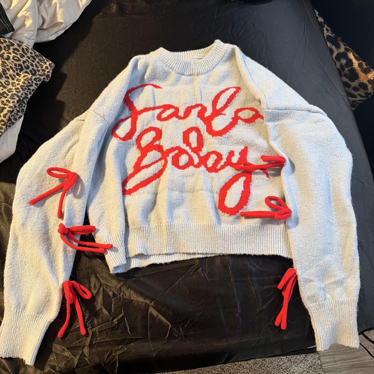 Rosso35 women's blue and grey jumper