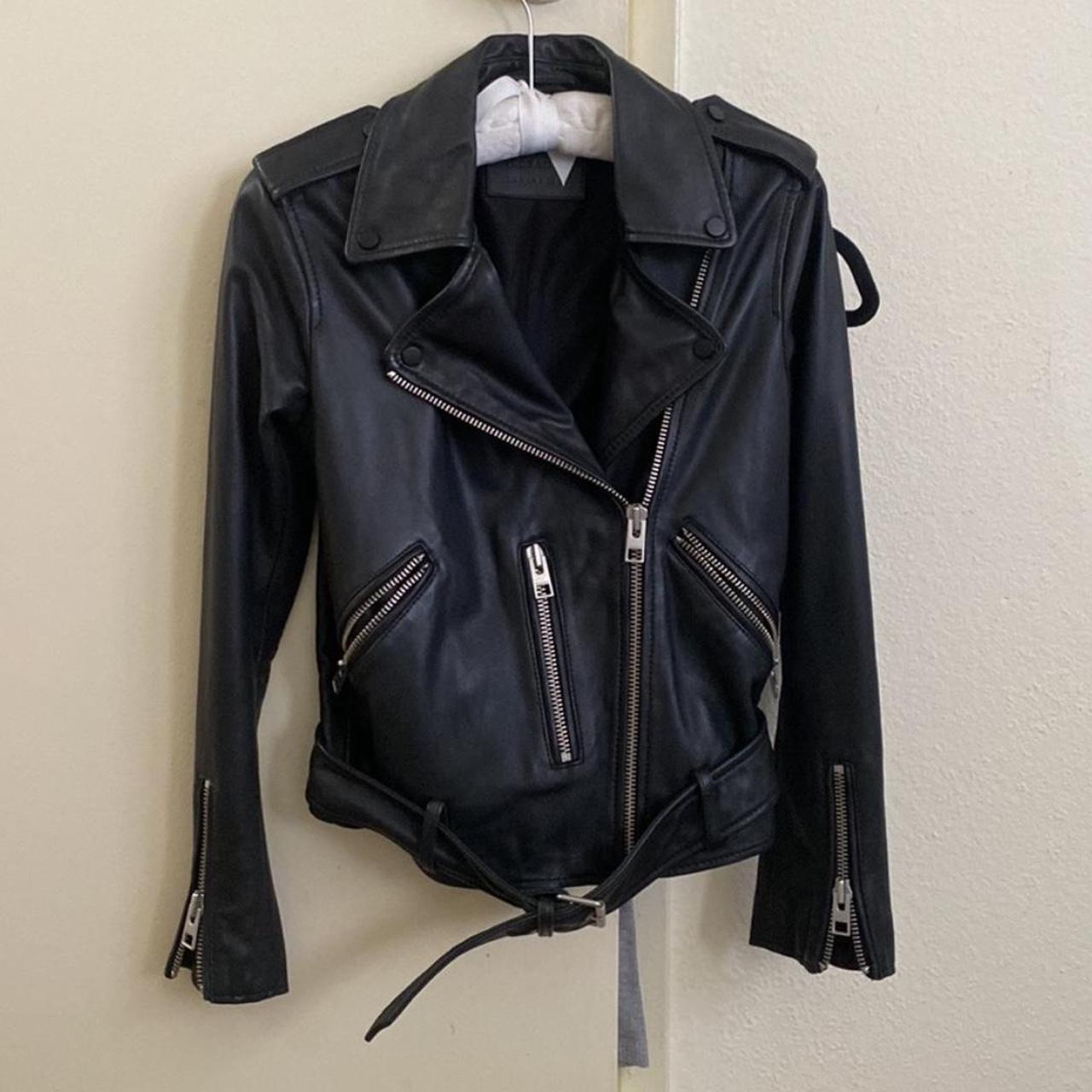 AllSaints Women's Leather Jacket - Black - S – Bl… - image 1