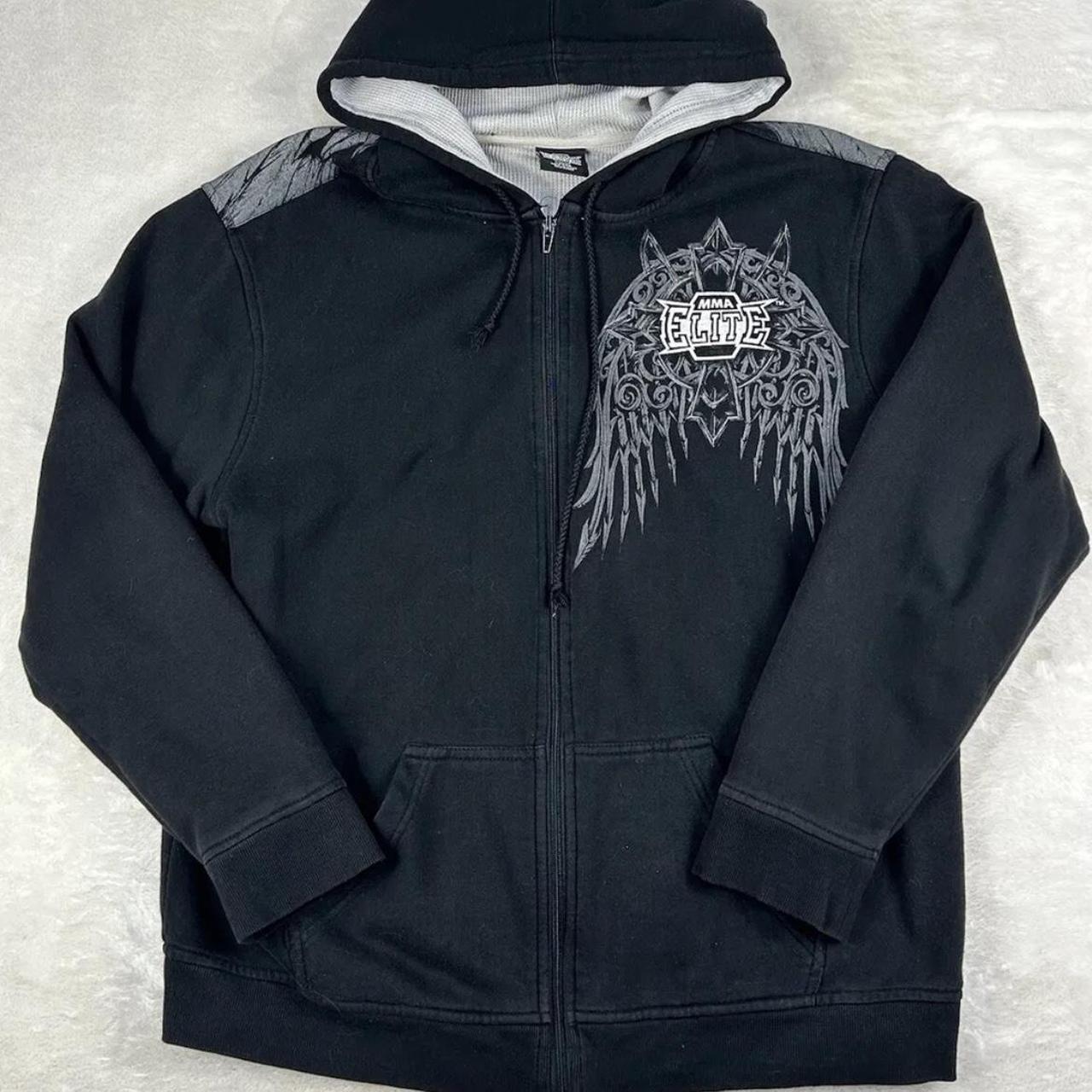 cyber y2k angel wing bling hoodie brand new with | Depop