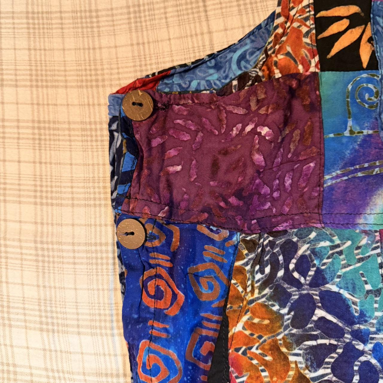 Women's Overalls - Multi - M – Colourful patchwor… - image 5