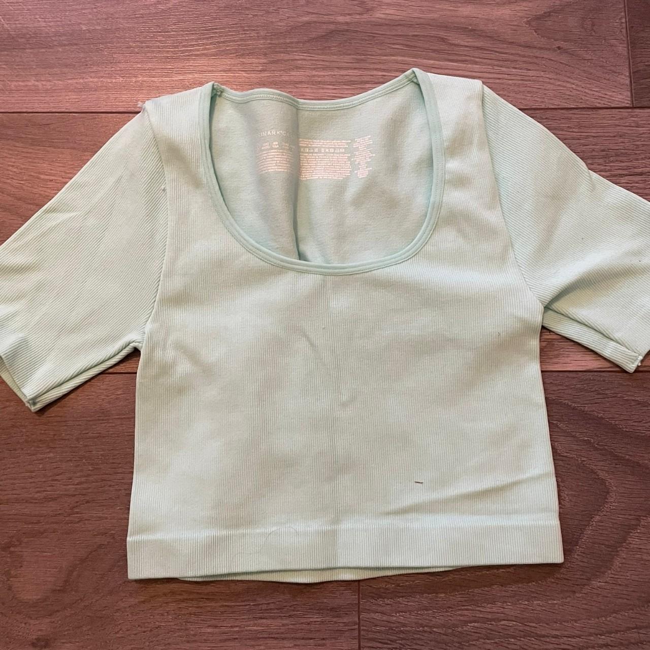 s teal penneys / primark seamless set top + shorts - Depop