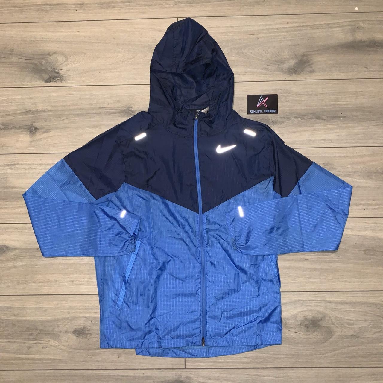 Nike Men's Blue and Navy Jacket | Depop