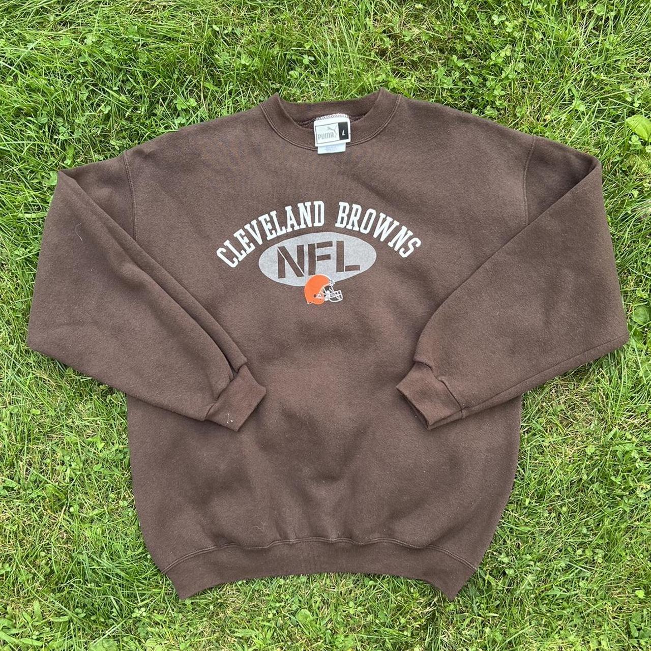 men's cleveland browns crewneck sweatshirt