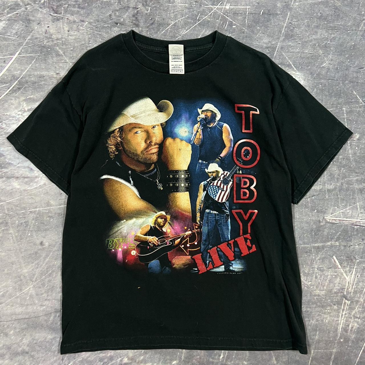 Vintage 2005 Toby Keith country tour t-shirt Size:... - Depop