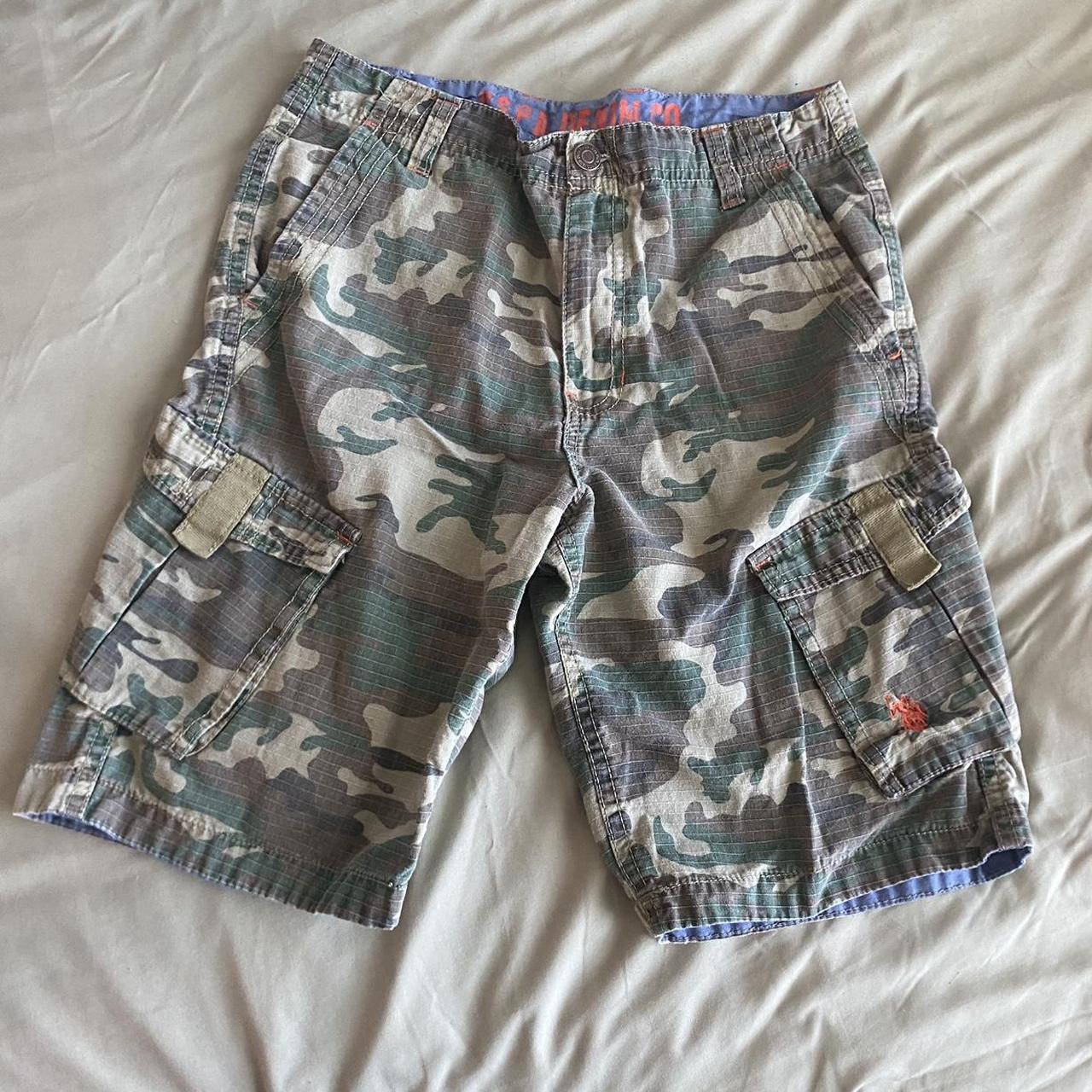 Women's Green and Khaki Shorts | Depop