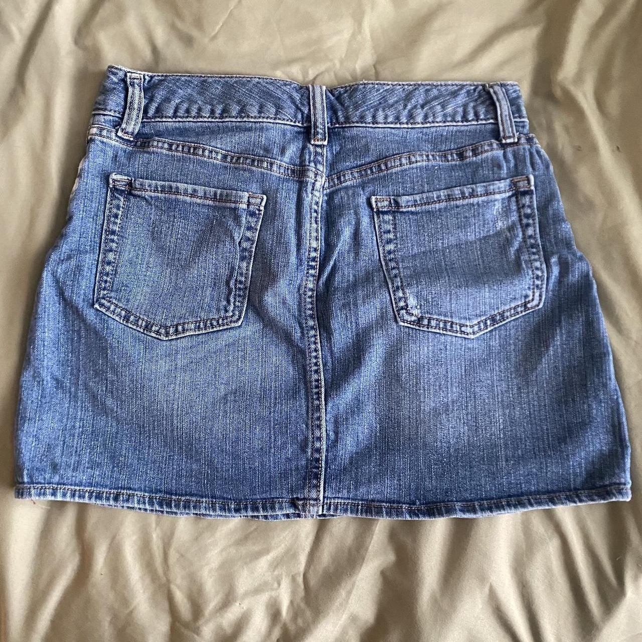 Gap Women's Blue and Navy Skirt | Depop