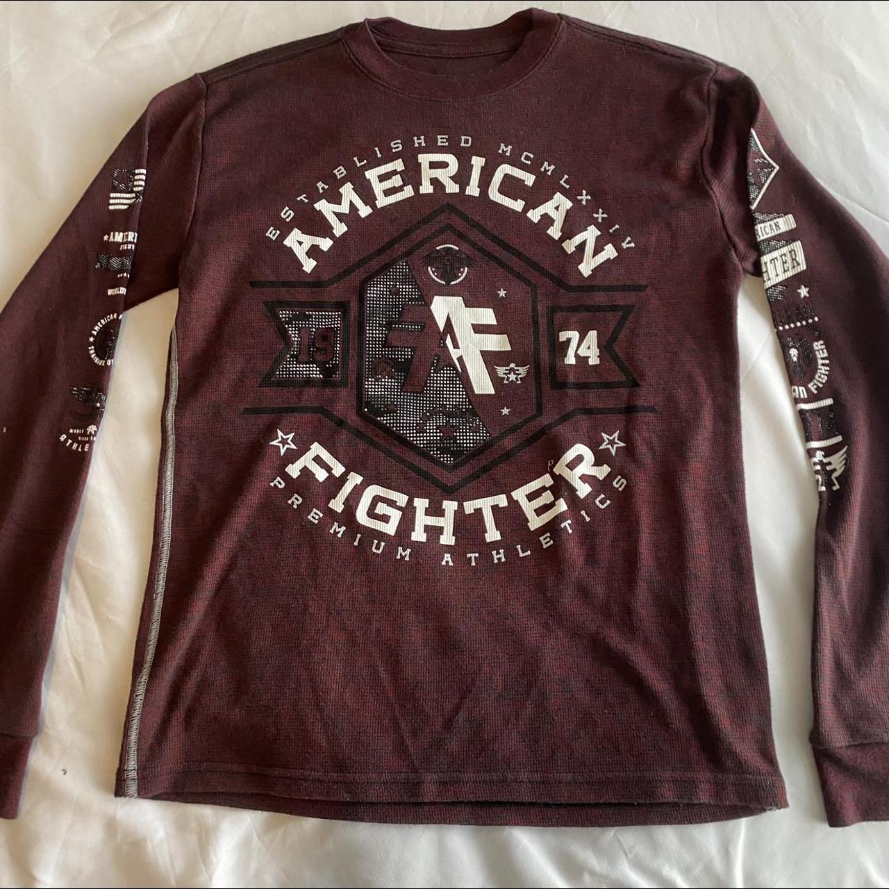 AMERICAN FIGHTER LONG SLEEVE TEE ☆ labeled size... - Depop