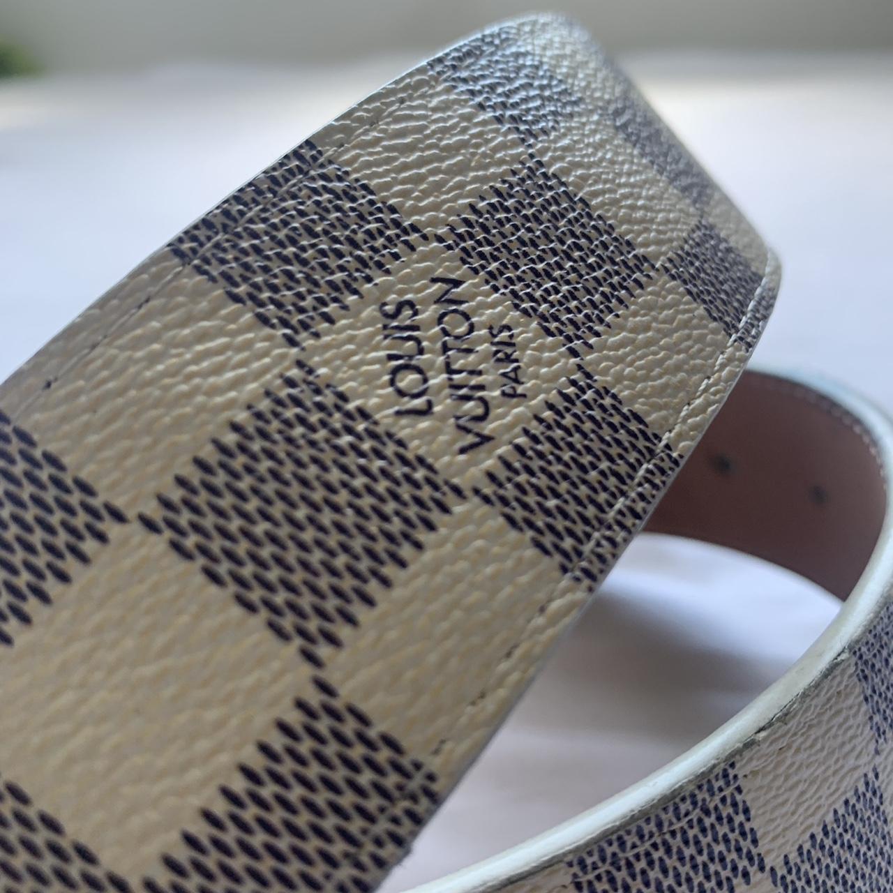 Louis Vuitton Belt LV Initiales Reversible Damier Azur 30mm Pink