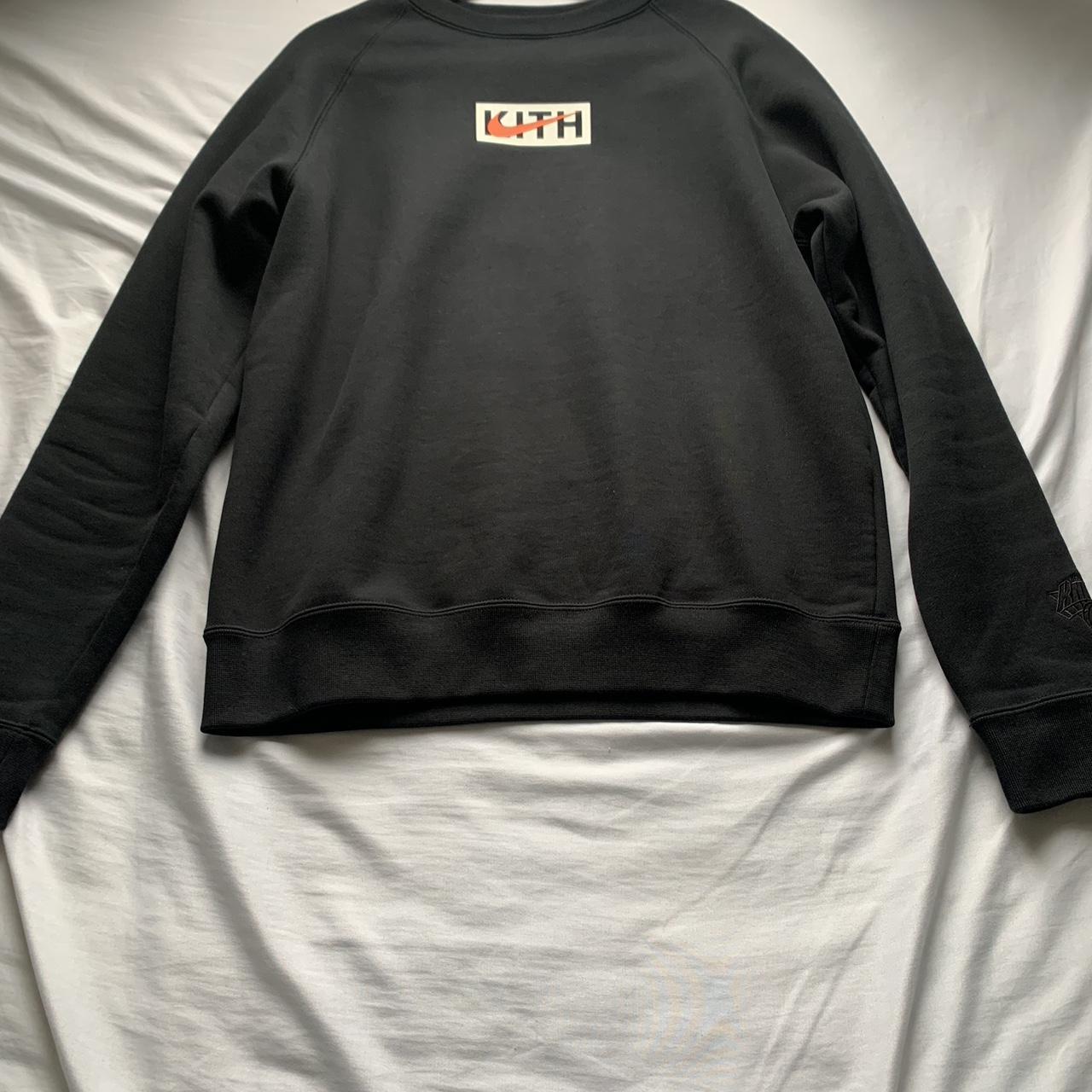 Kith Men's Black and Orange Jumper | Depop