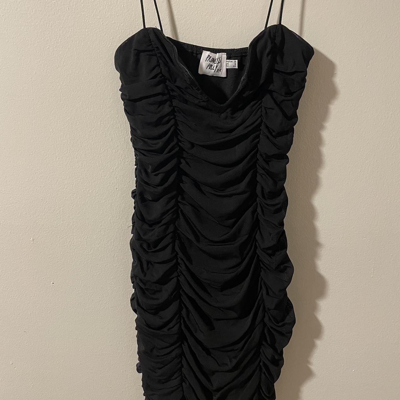 Black Princess Polly Mini Dress. Size 8. Used Depop