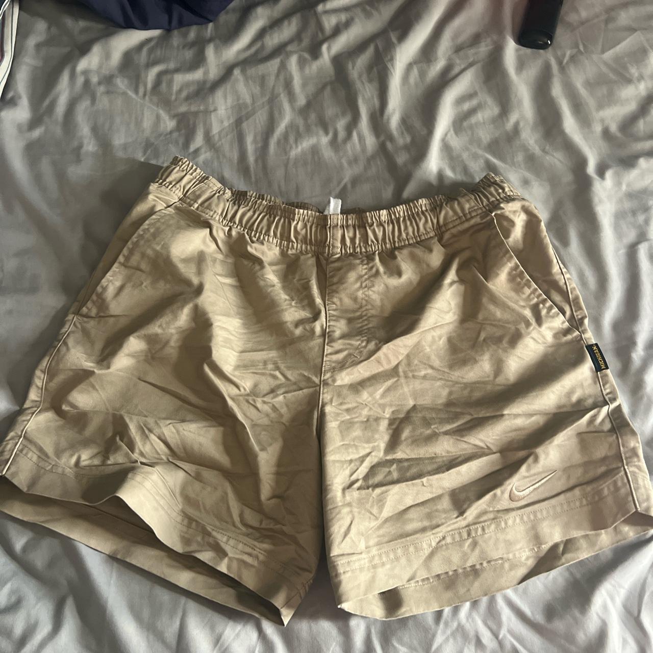 Nike Men's Khaki and Tan Shorts | Depop