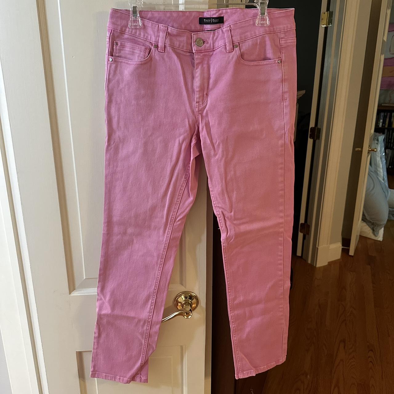 White House Black Market Women's Pink Trousers | Depop