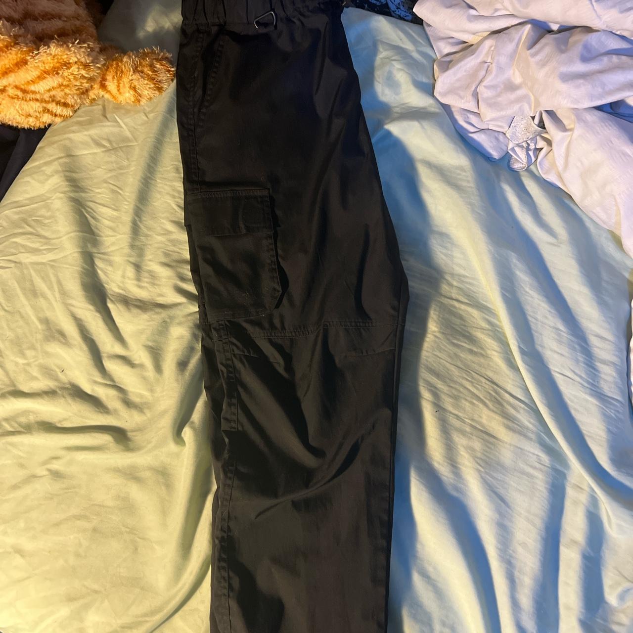 Ninth Hall Trance Black Cargo Pants