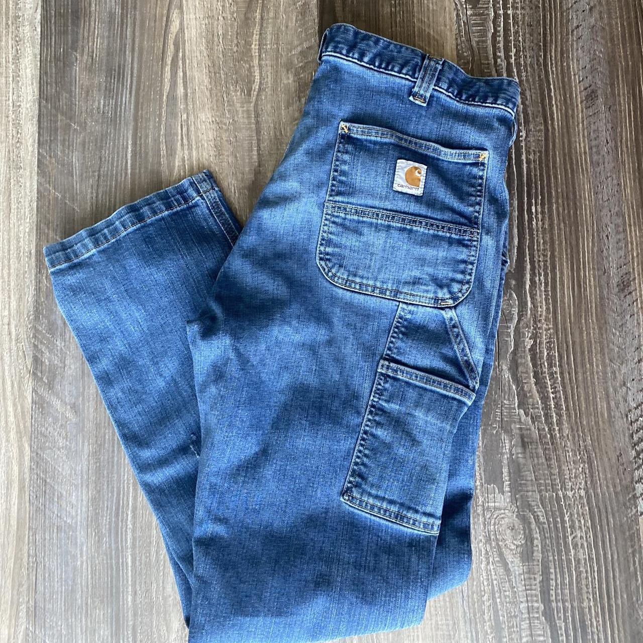 Painted and Dirty Carhartt Denim Jeans - Size 36 x... - Depop
