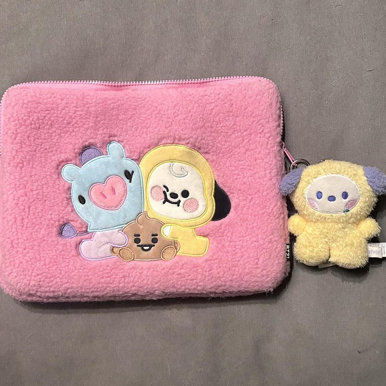 Bt21 Ipad Case Bt21 Laptop Sleeve Cute Pink Plush Laptop/ipad Case