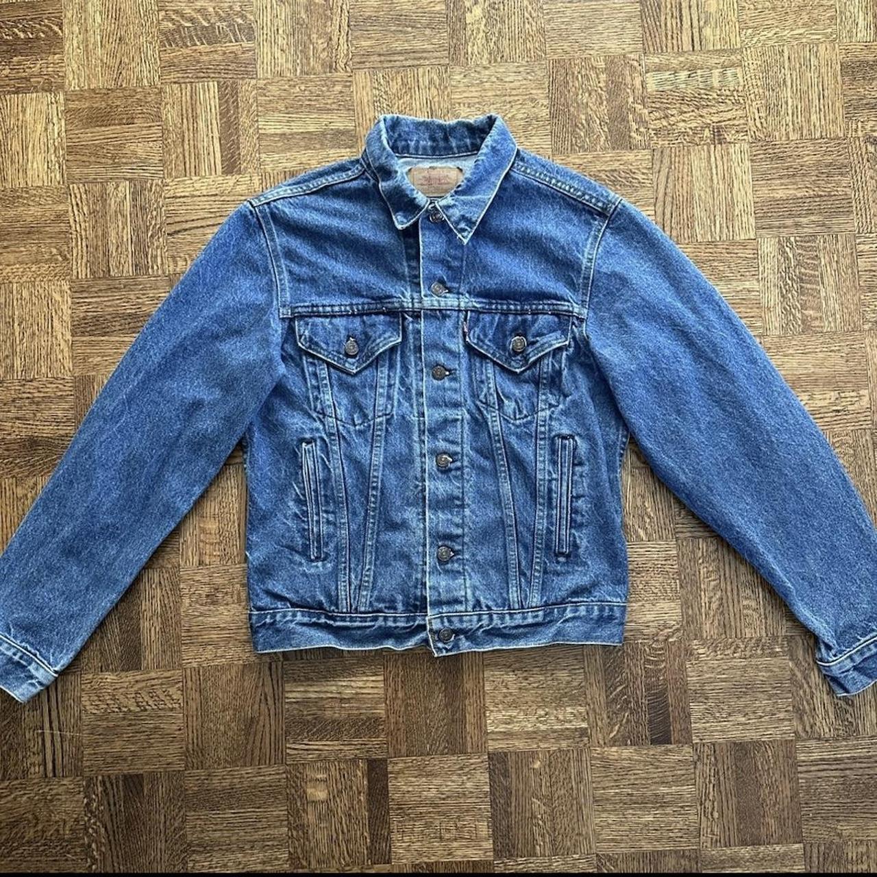 Vintage 80s Levi’s Trucker Denim Jean Jacket Chest:... - Depop