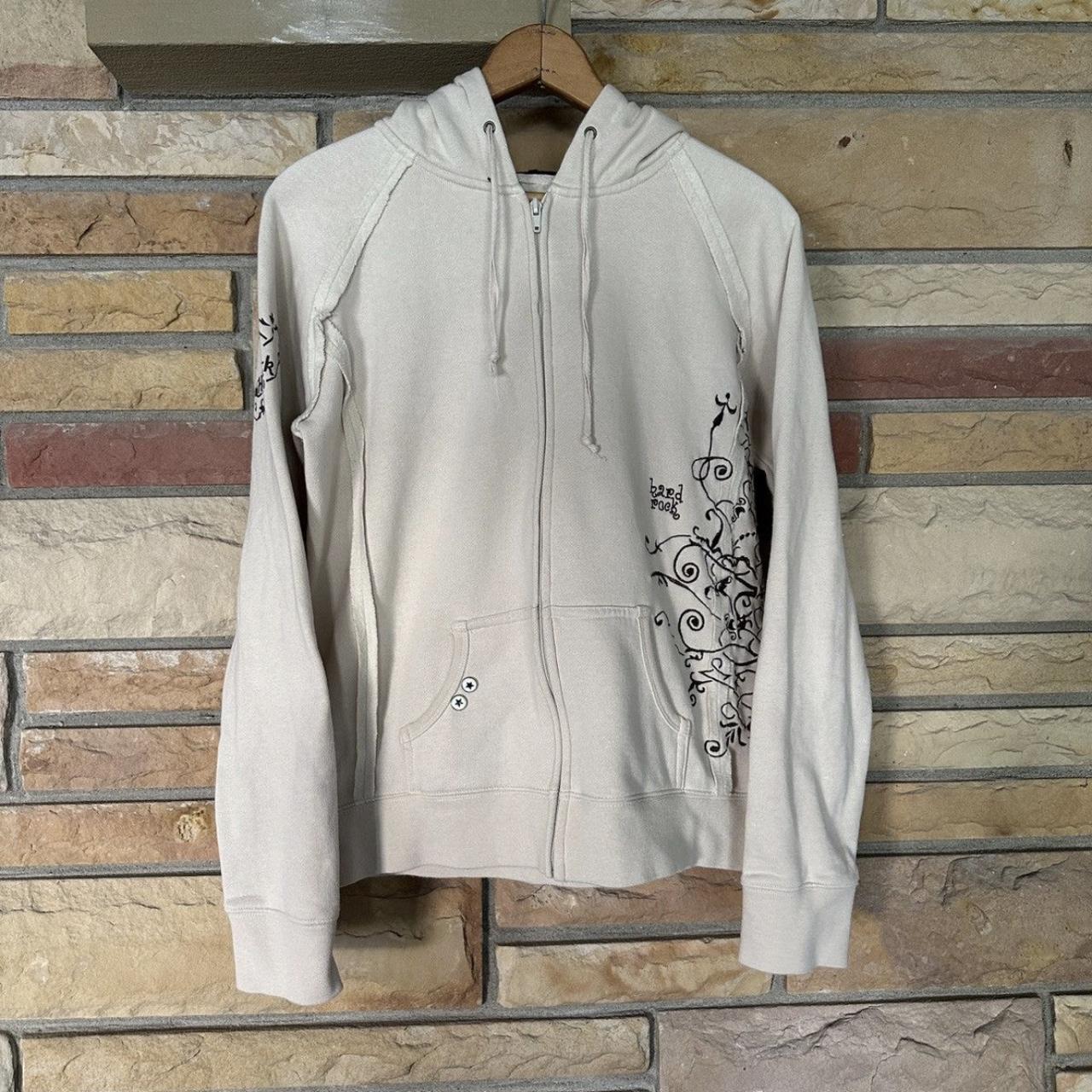 Vintage Y2K Hard Rock Cafe Embroidered Zip Up | Depop