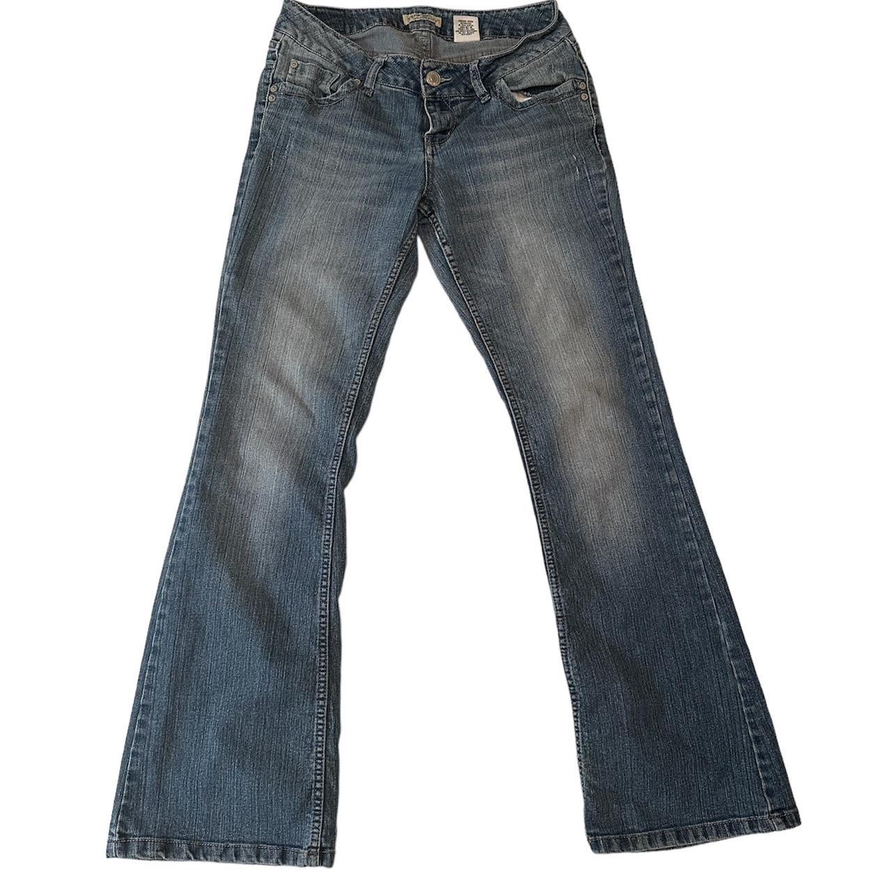 superrr cute vintage y2k paris blues jeans low... - Depop