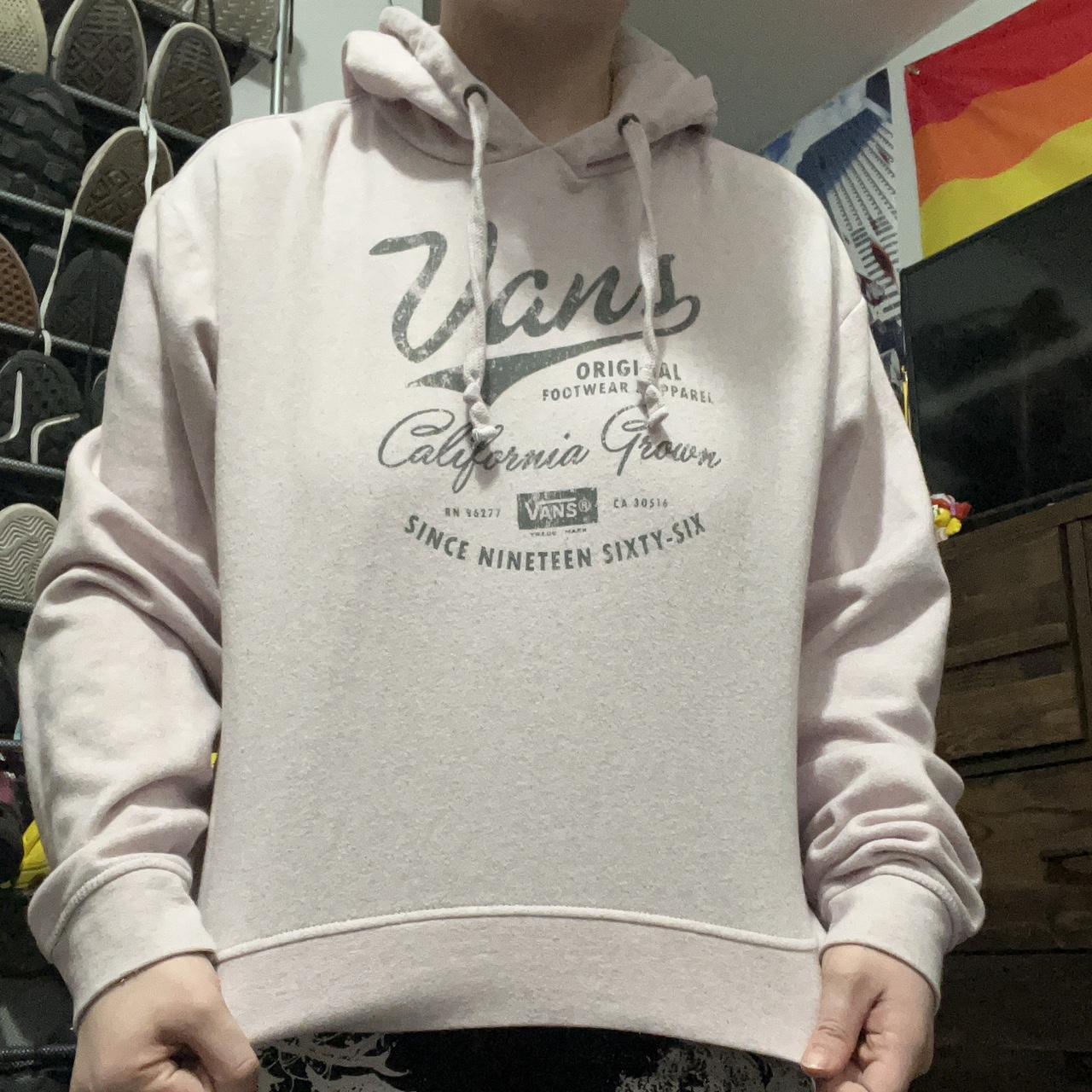 Vans on sale cream hoodie