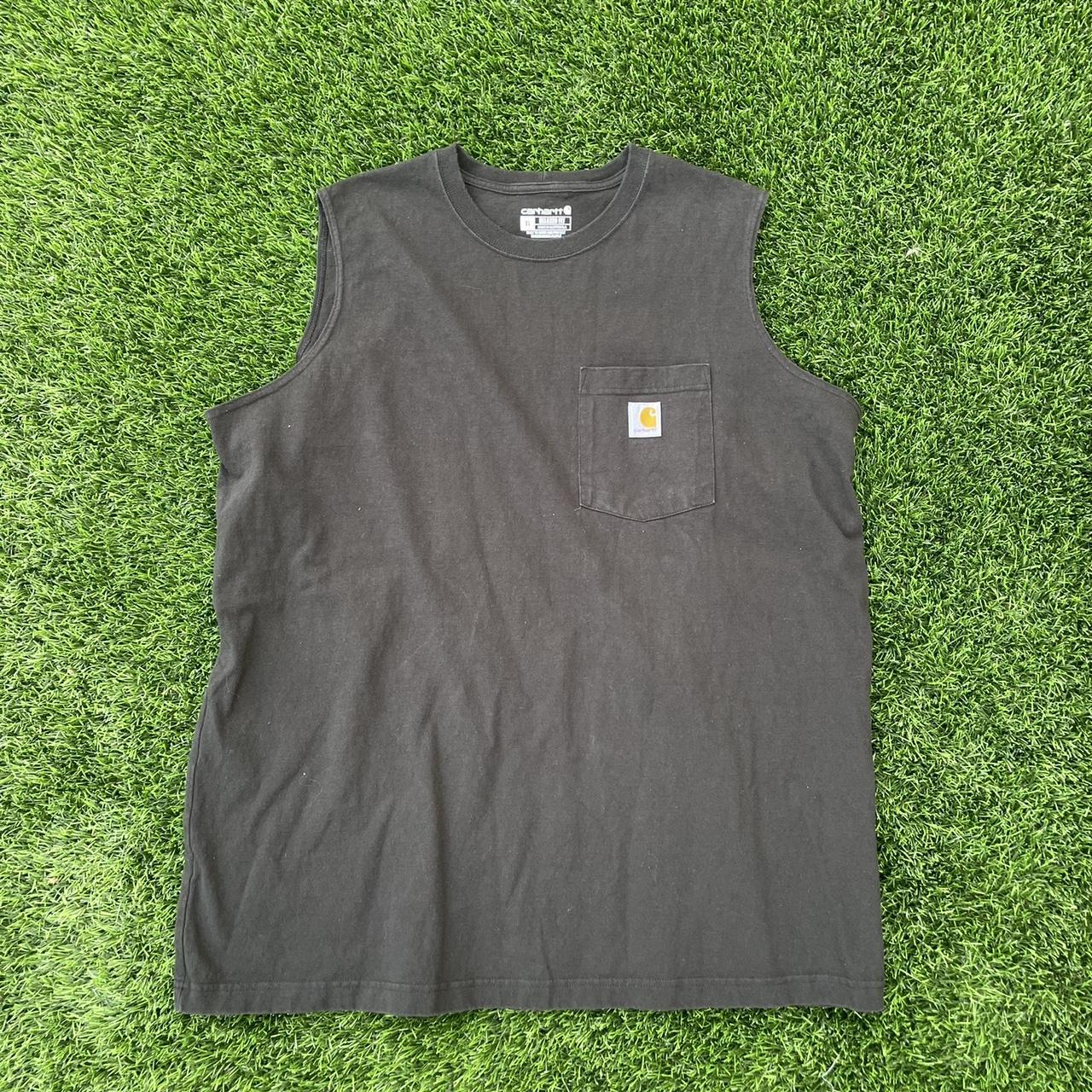 carhartt men's sleeveless pocket tee