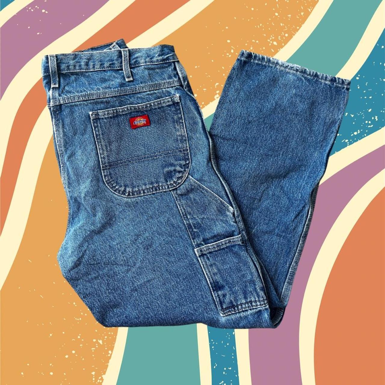 Dickies Relaxed Fit Blue Jeans W36 L32 Blue men’s... Depop