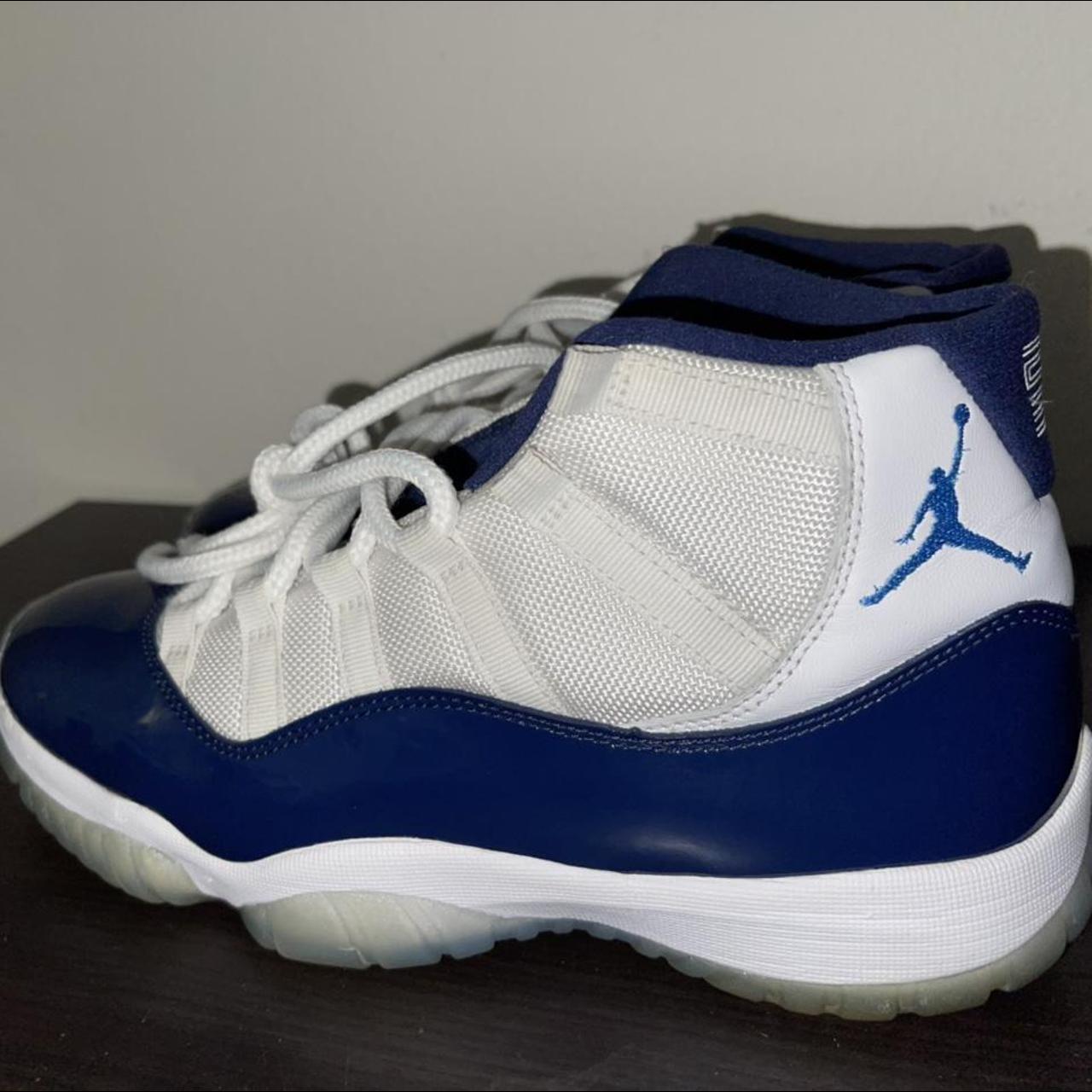 jordan 11 blue and white