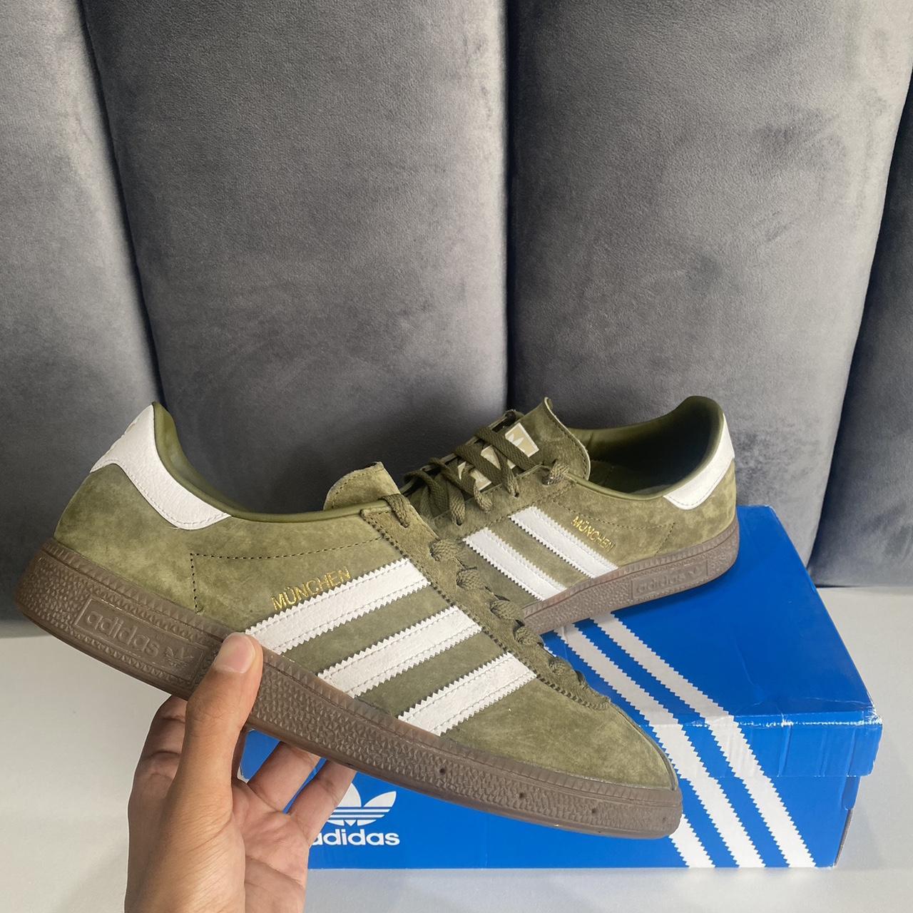 Adidas Munchen Deadstock ‘Focus Olive Green’ UK... - Depop