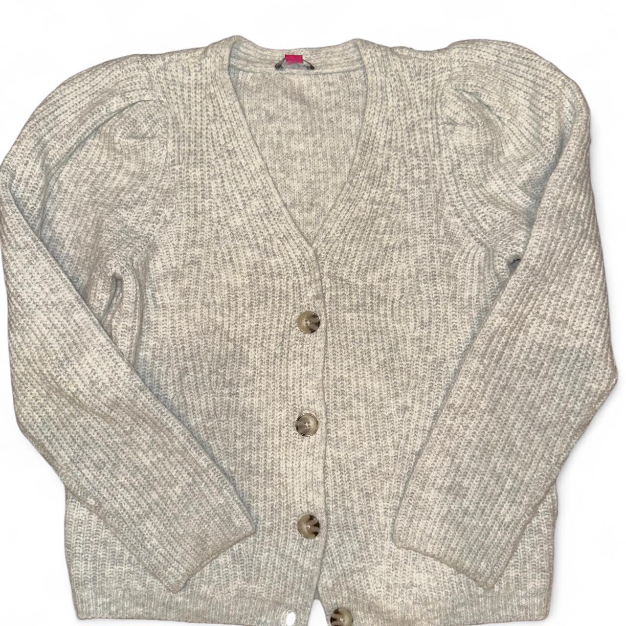 Vince Women's Cardigan - Cream/Grey - S – Vince c… - image 2