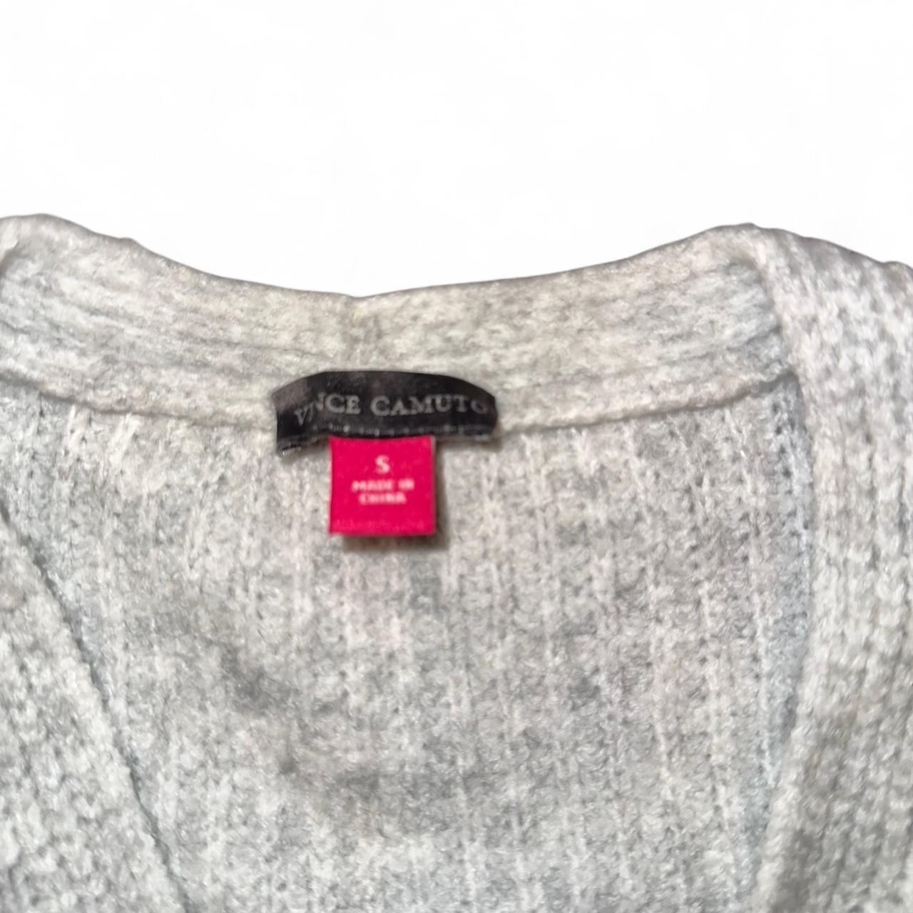 Vince Women's Cardigan - Cream/Grey - S – Vince c… - image 3