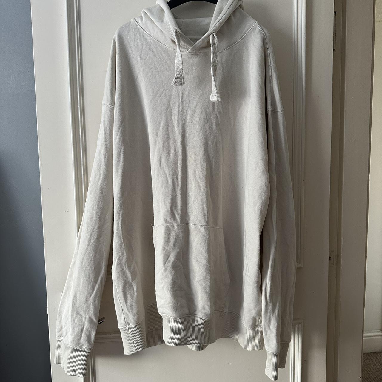 Men’s large cream hoodie Worn once or twice Lovely... Depop