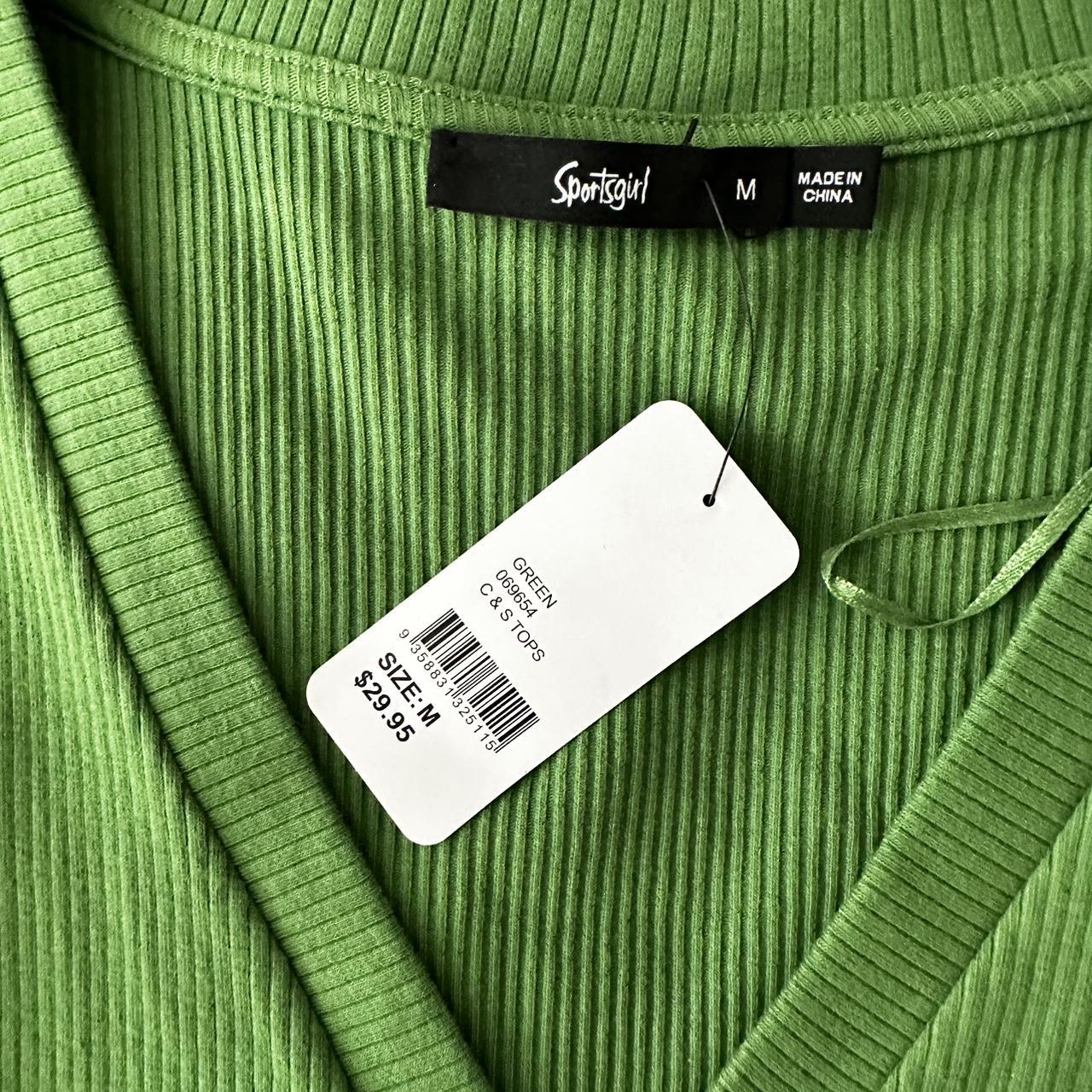 SPORTSGIRL FITTED LONG SLEEVE TOP Size M BRAND NEW... Depop