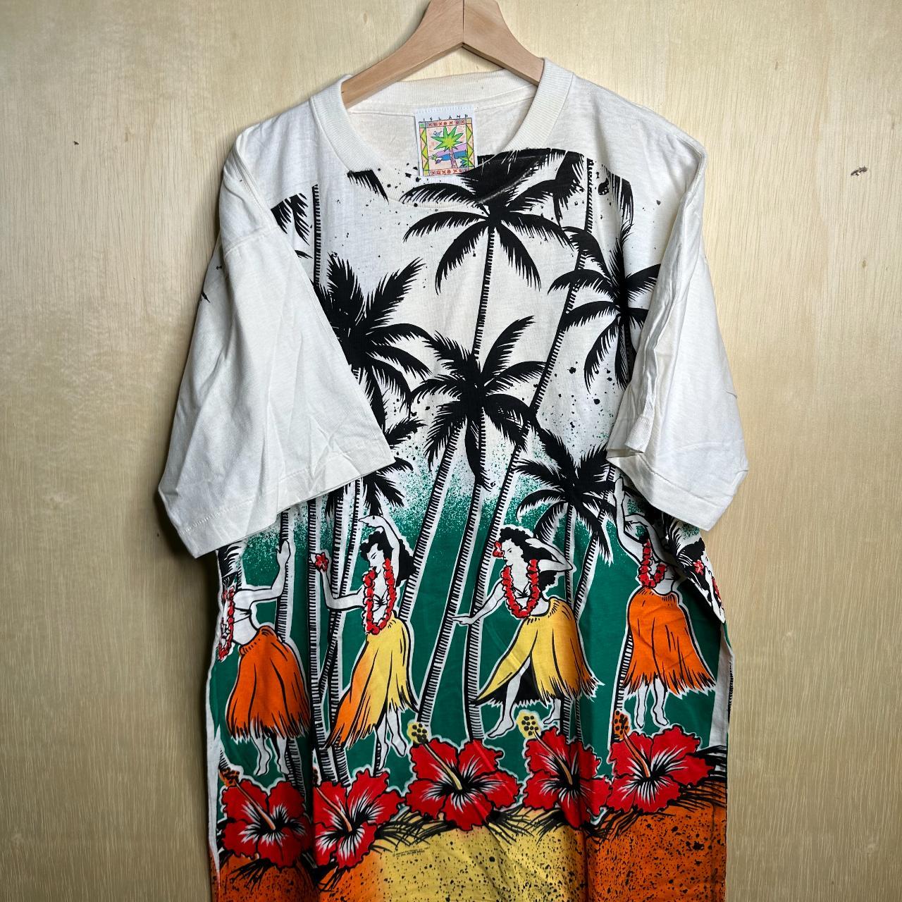 Vintage 1990s Island Tropical Nature Hawaii All Over...