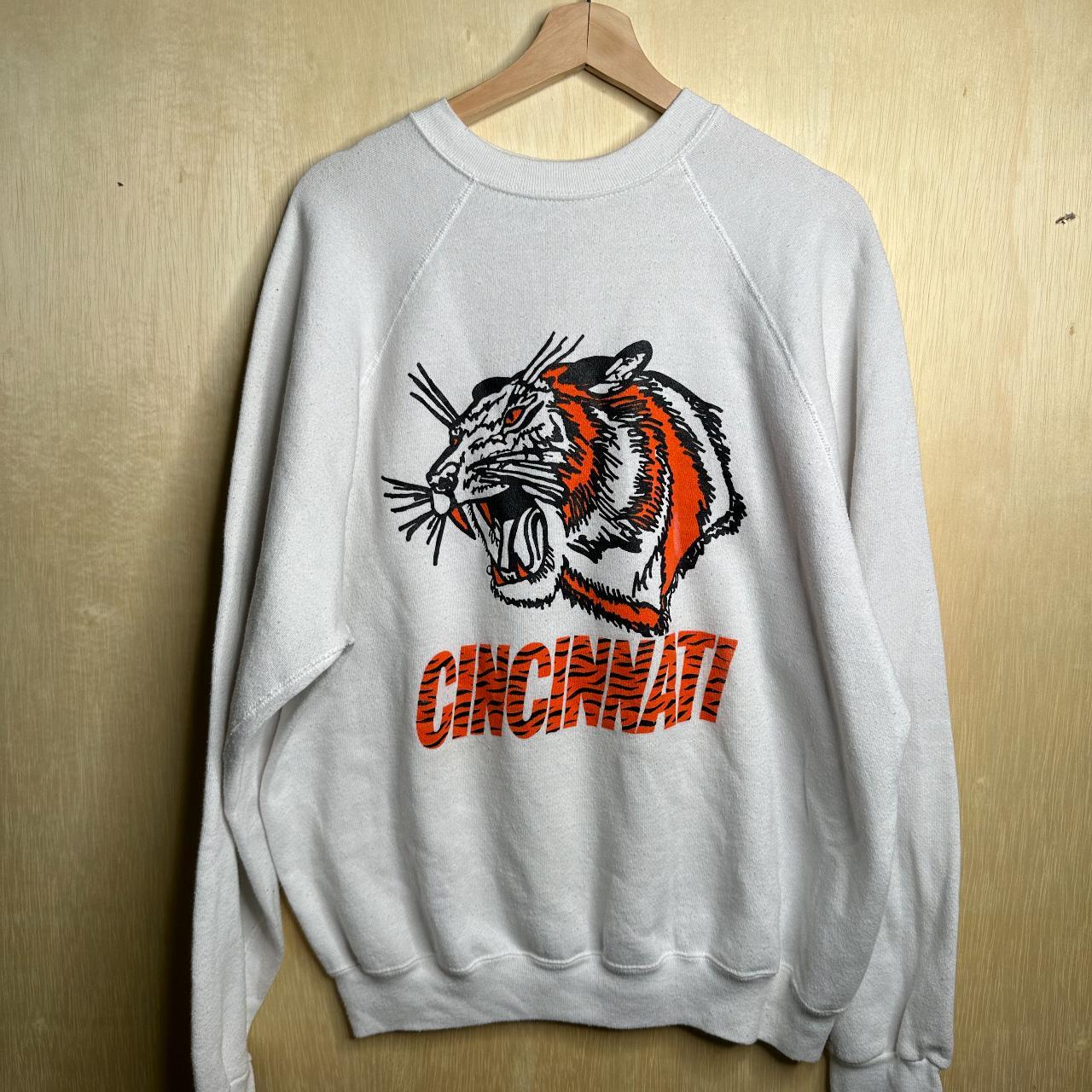 Vintage 80s Cincinnati Bengals NFL Football Crewneck Sweatshirt