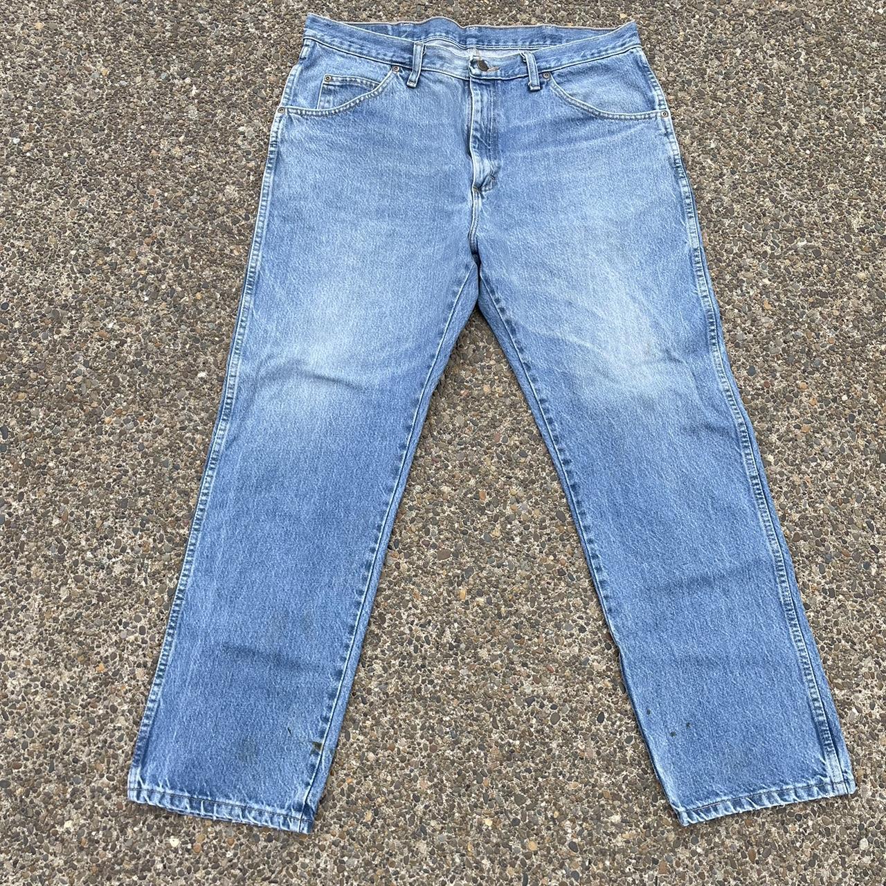 Wrangler Men's Blue Jeans | Depop