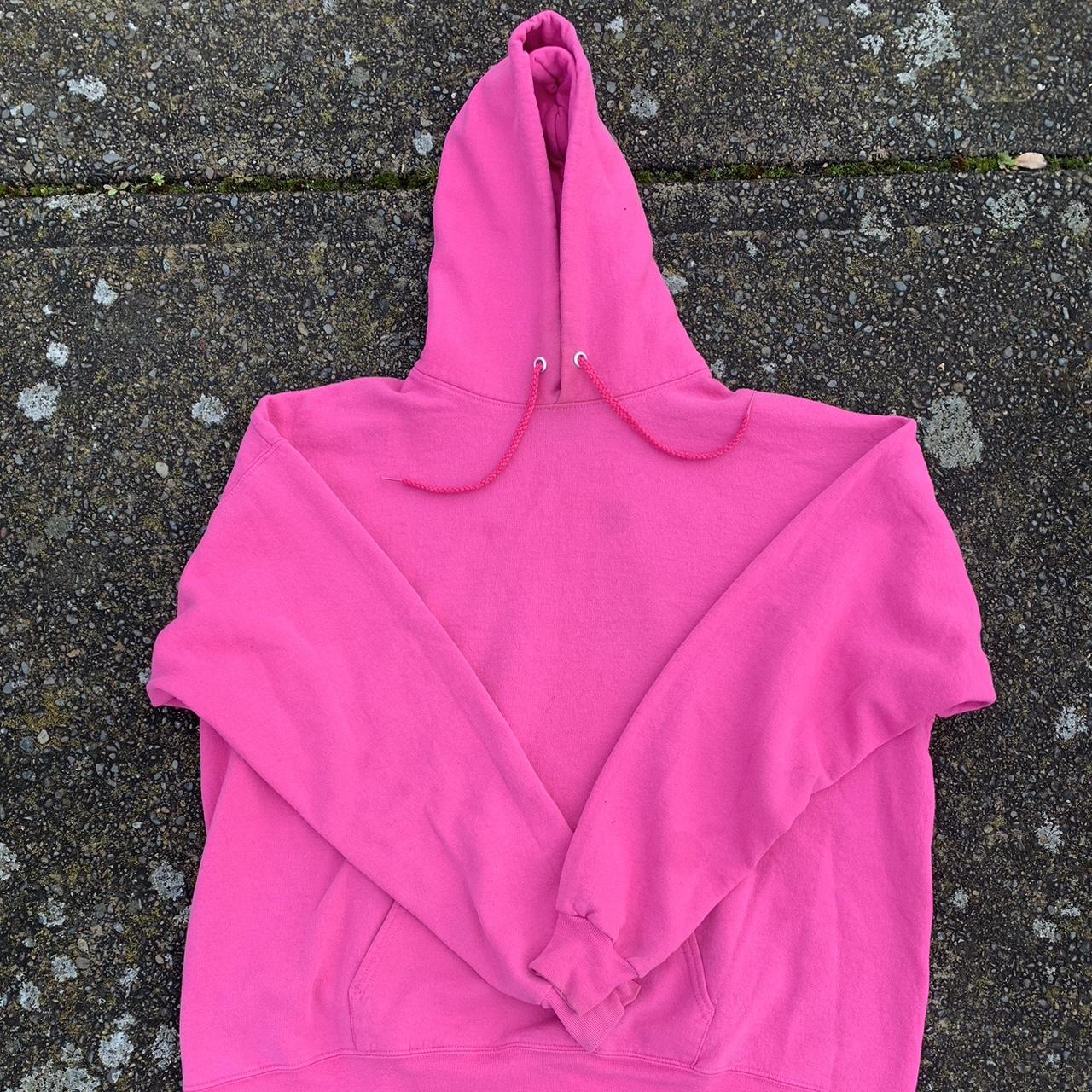 Hanes Men's Pink Hoodie Depop