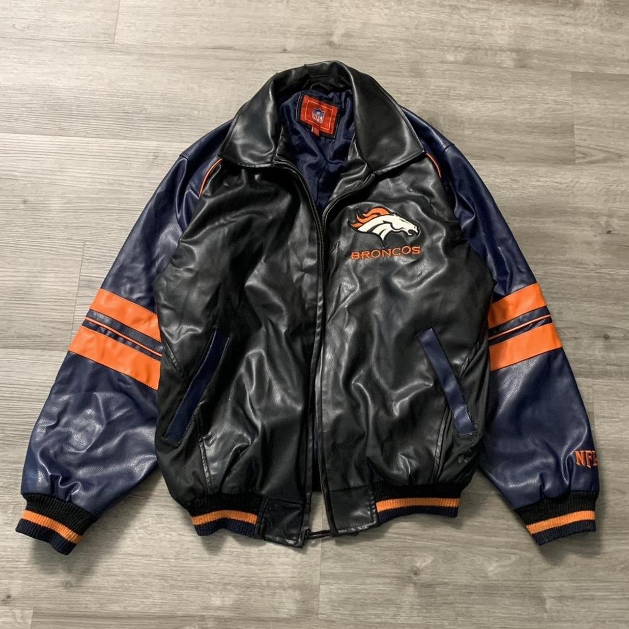 NFL Denver Broncos Leather Jacket