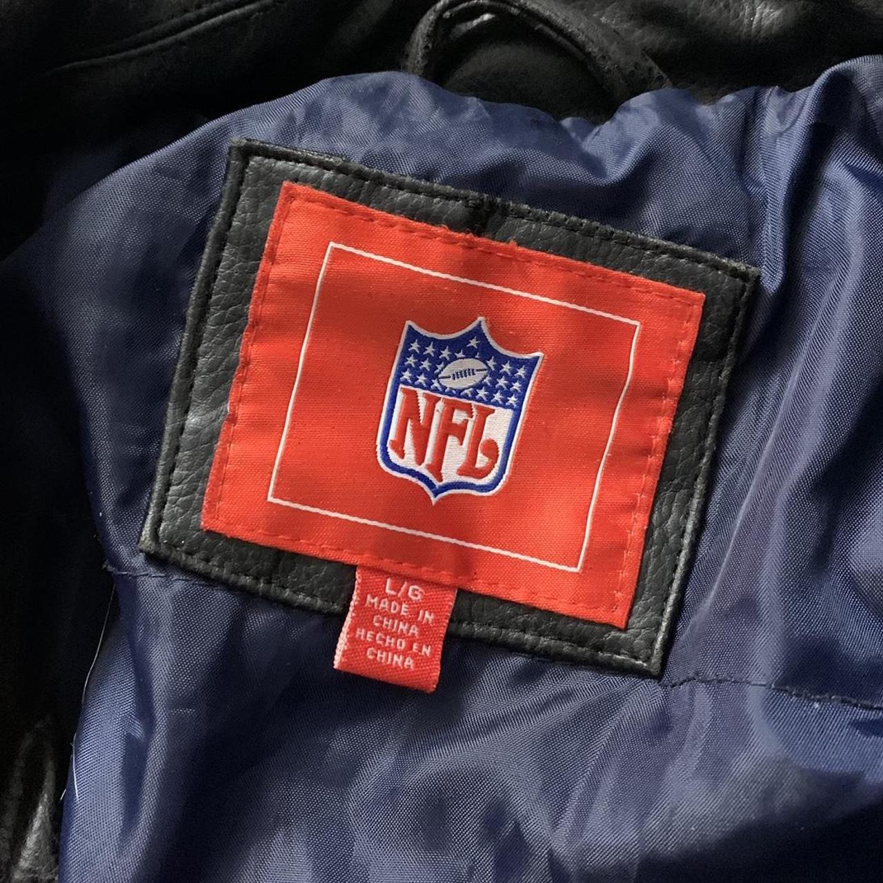 AUTHENTIC NFL JACKET. Large Denver Broncos leather / - Depop