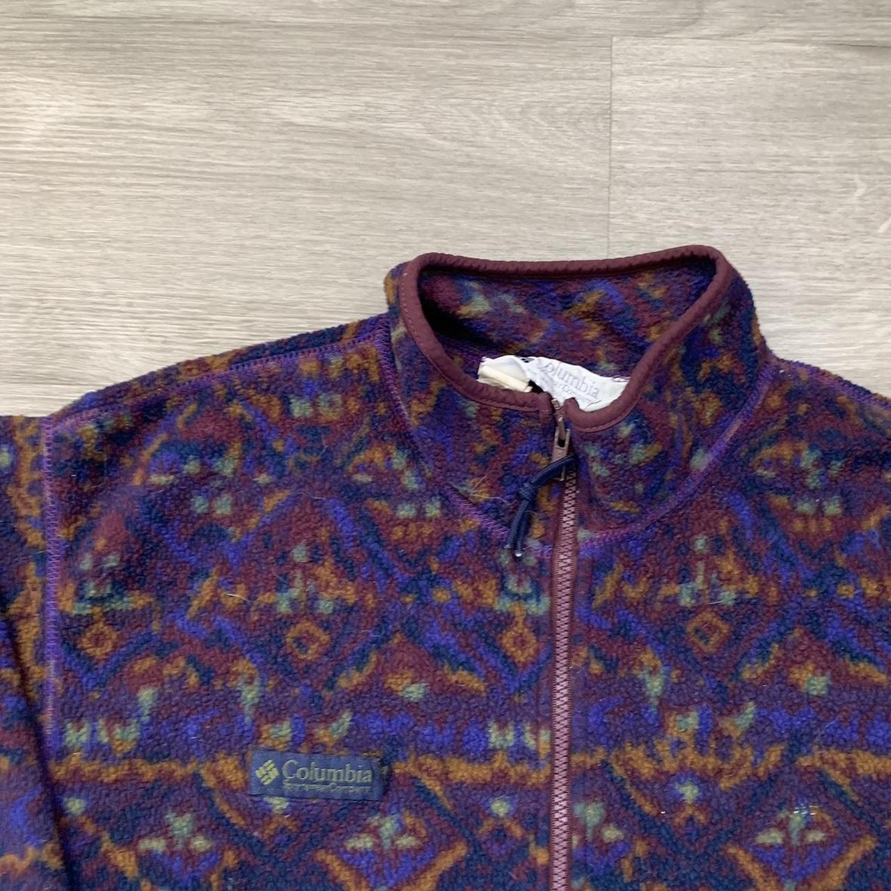 Vintage columbia aztec patagonia style fleece men’s... - Depop