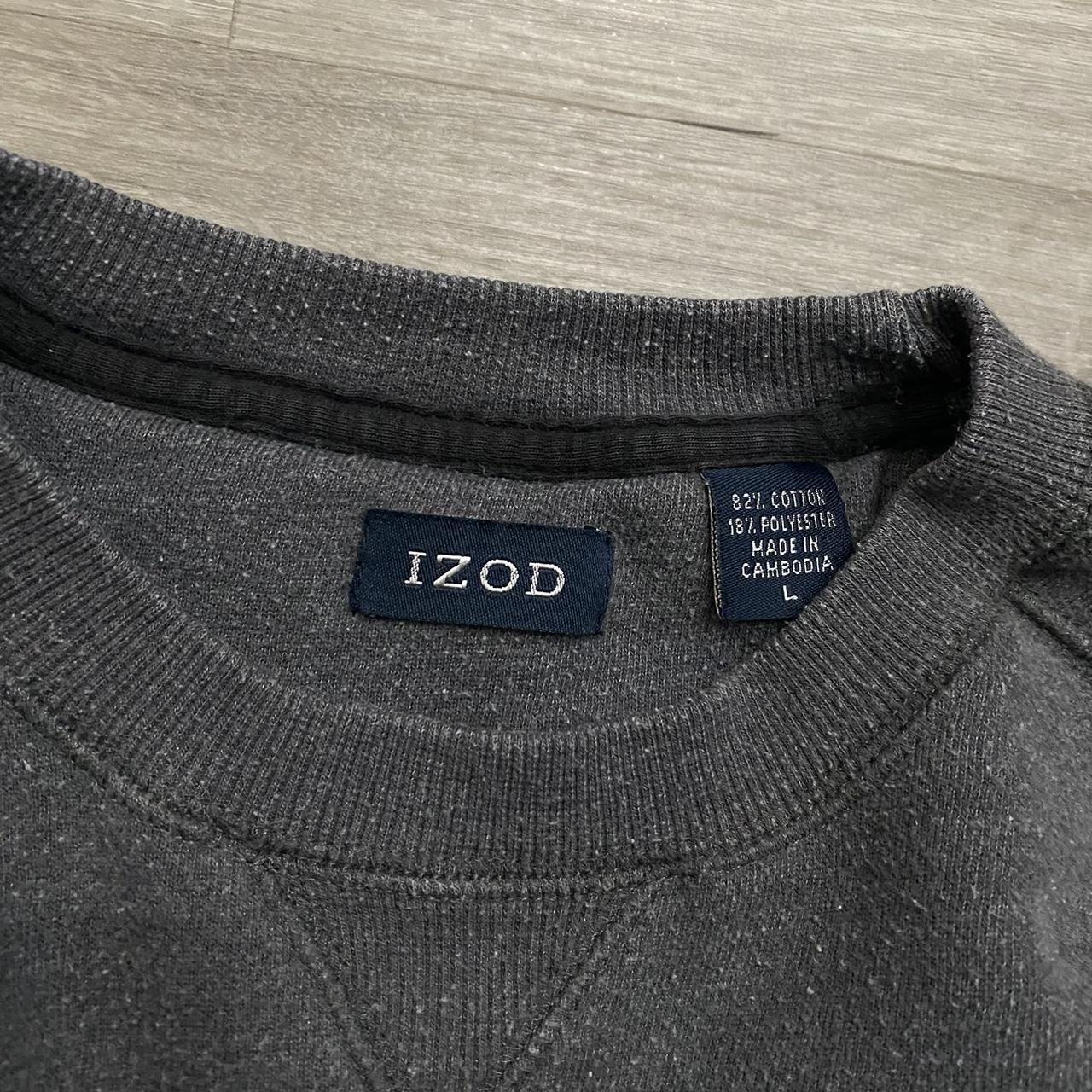 vintage IZOD grey sweatshirt crewneck beautiful... - Depop
