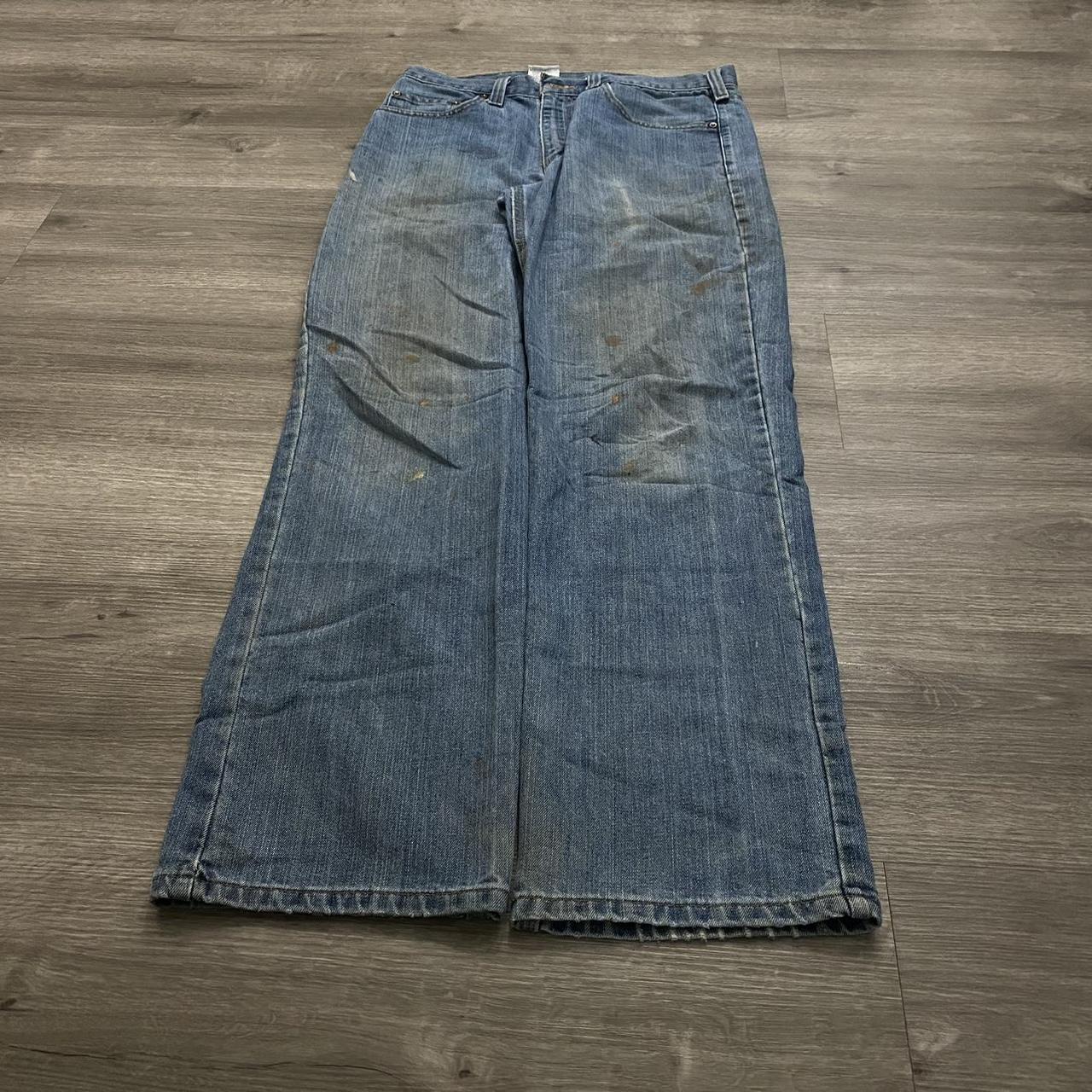 vintage baggy carhartt jeans zipper puller doesn’t... - Depop