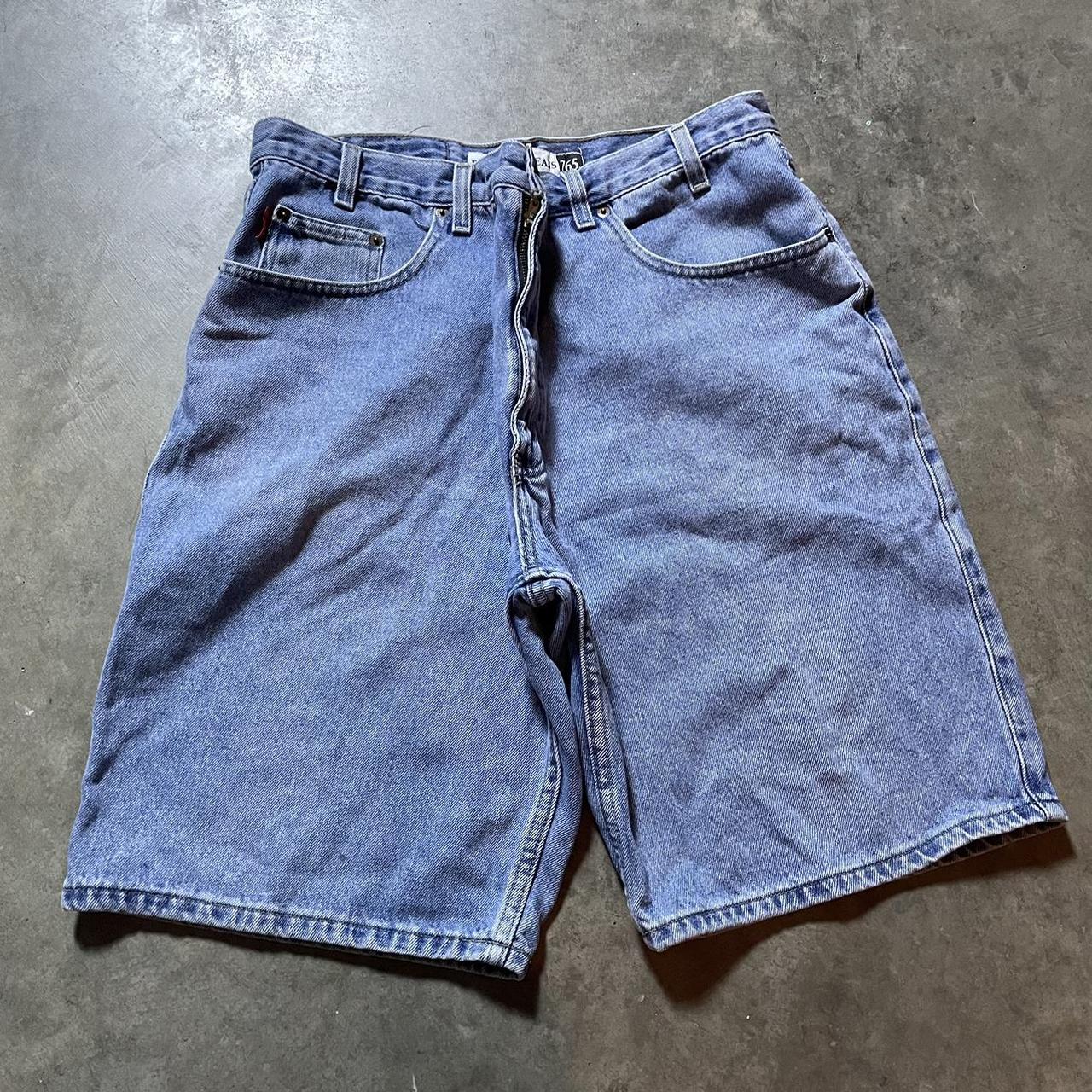 vintage 00s baggy bugle boy bbc jorts jean shorts... - Depop