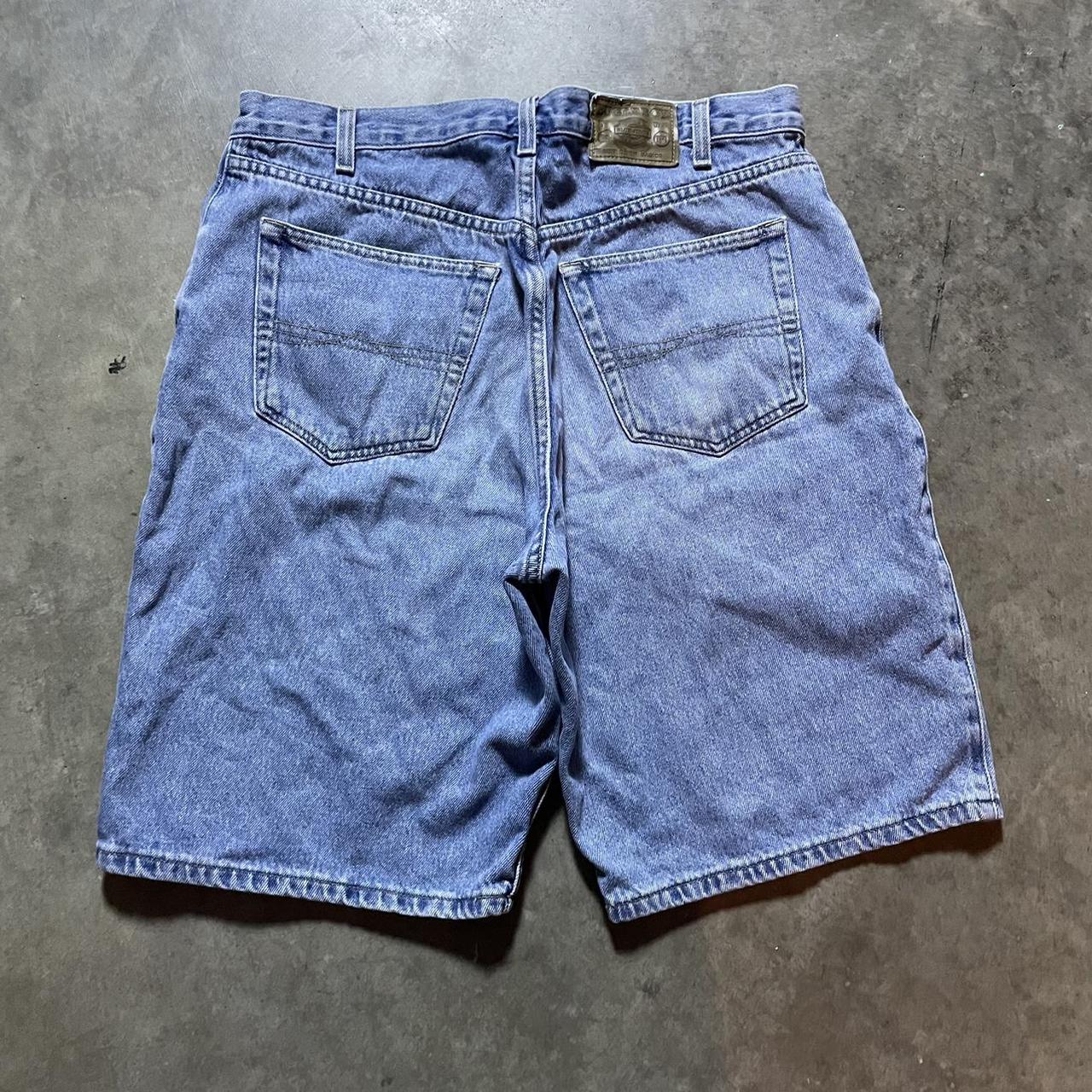 vintage 00s baggy bugle boy bbc jorts jean shorts... - Depop