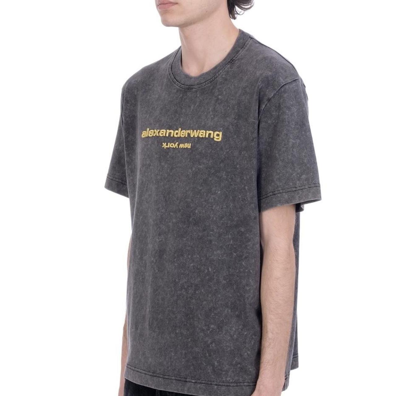 Alexander Wang Unisex Acid Washed Tee with | Depop