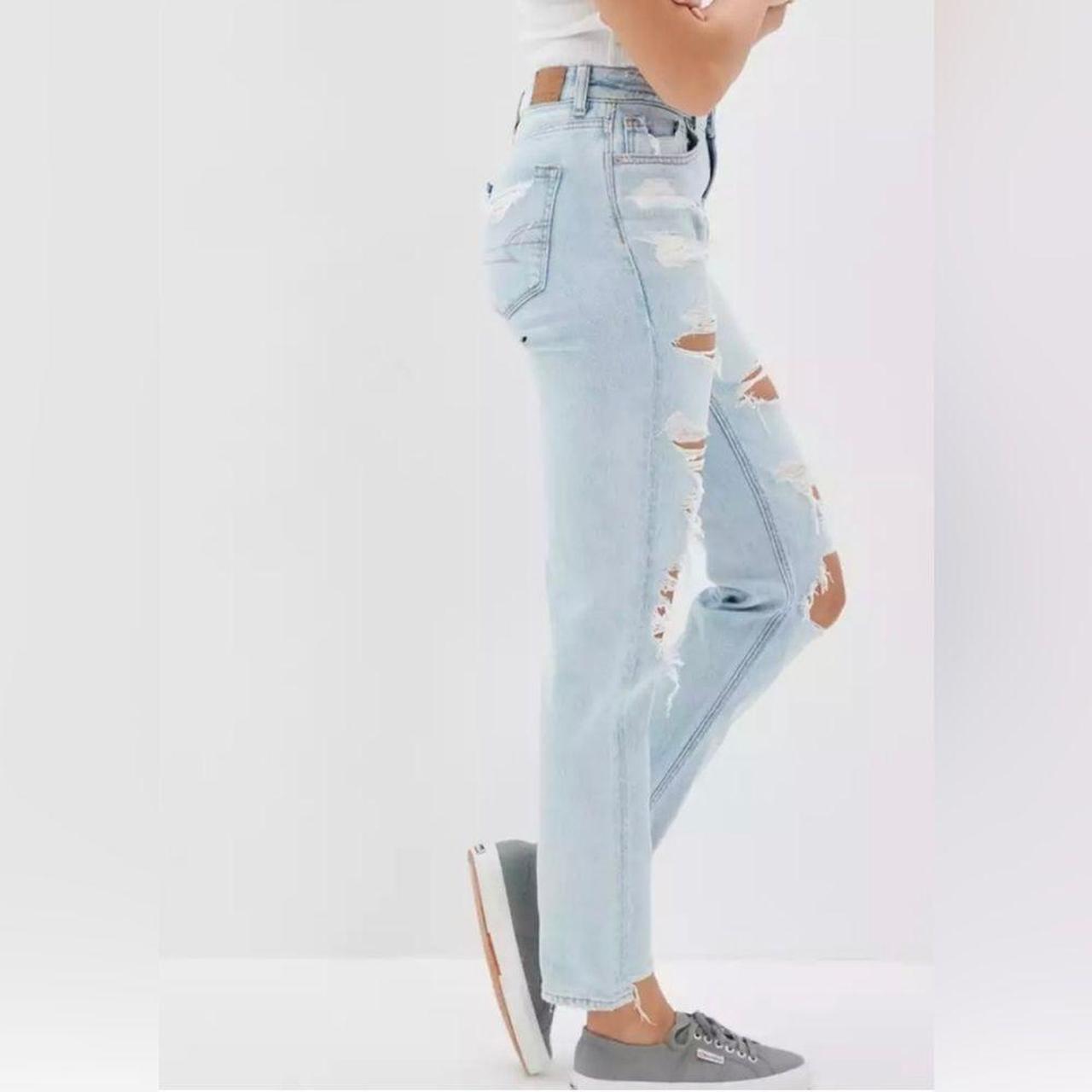American Eagle Strigid Ripped Mom Jeans, Jeans