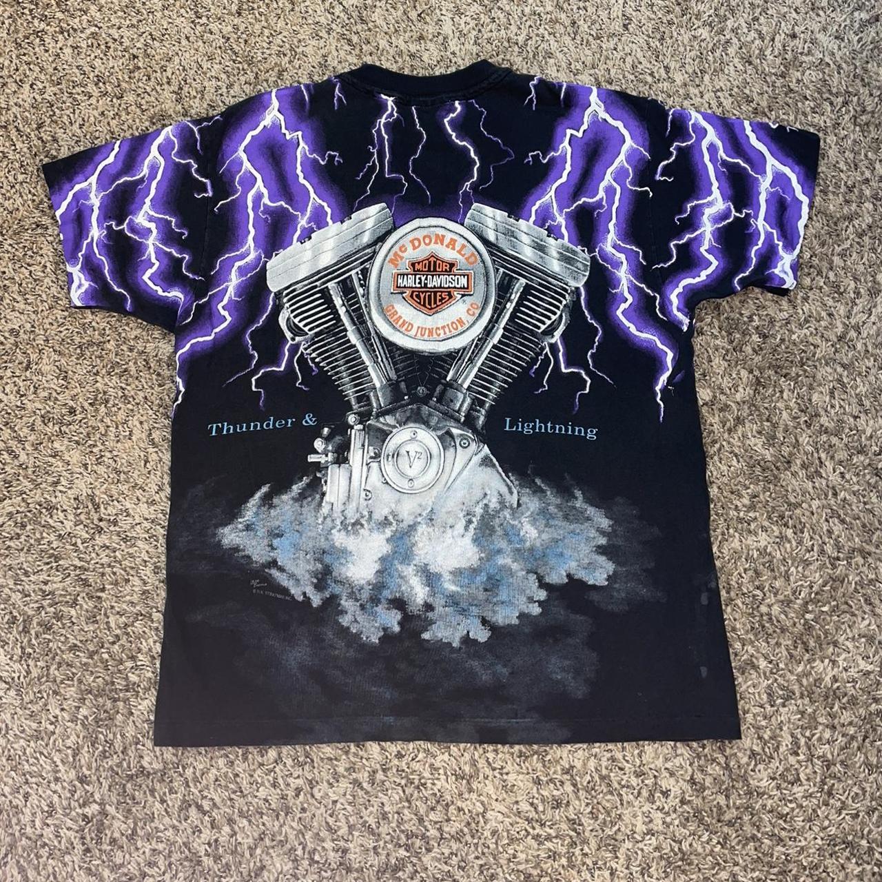 Harley Davidson Thunder and Lightning. ⚡️⛈ 90's... - Depop