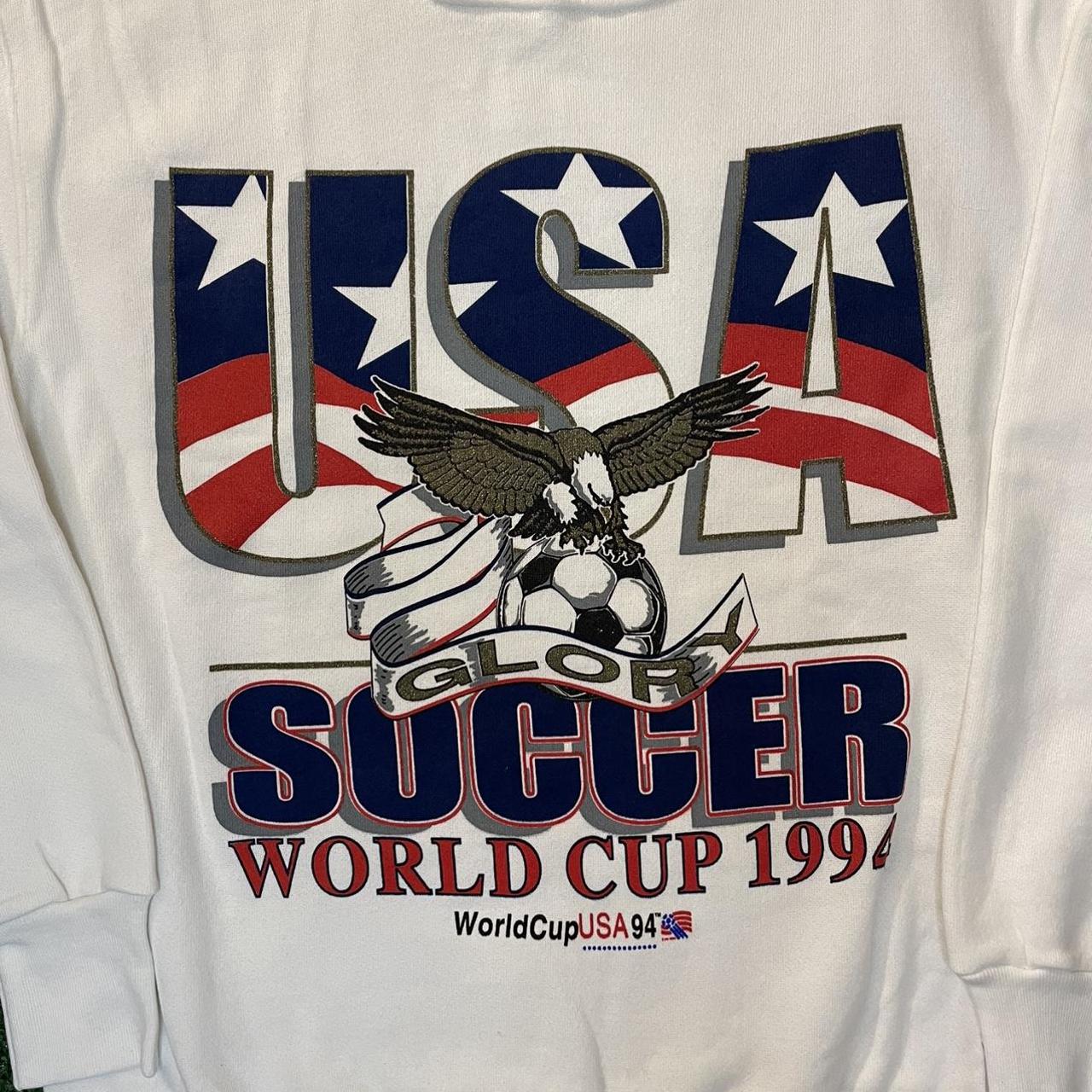 Vintage shops 90s Delta World Cup USA 1994 Soccer Sports Deadstock Crewneck Sweatshirt