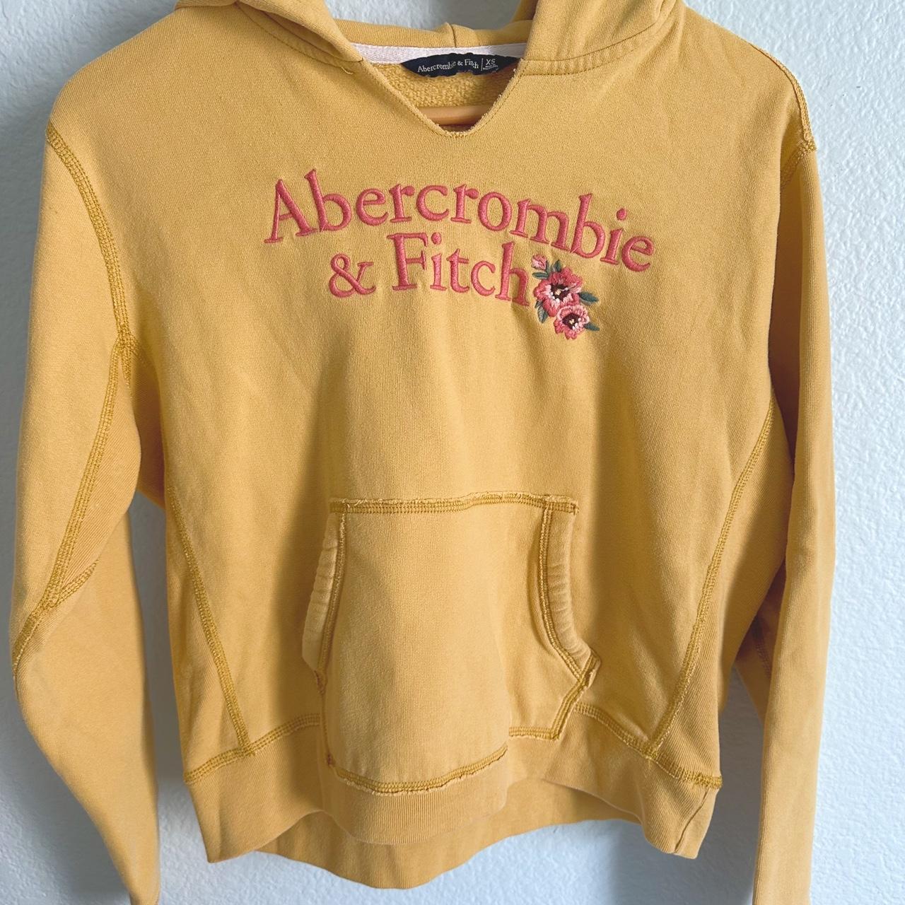 Abercrombie clearance yellow hoodie