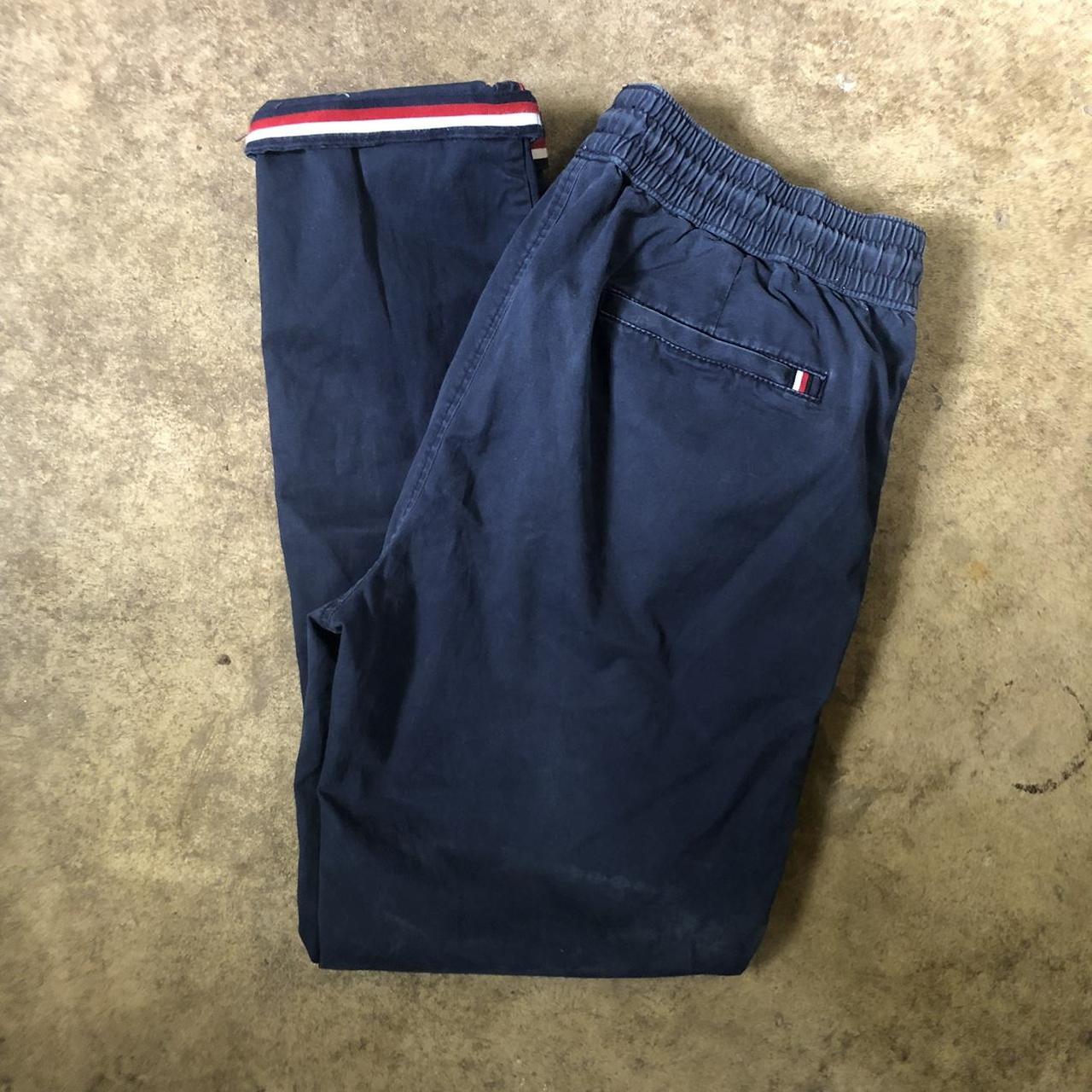 retro tommy Hilfiger pants with elastic waist and... - Depop