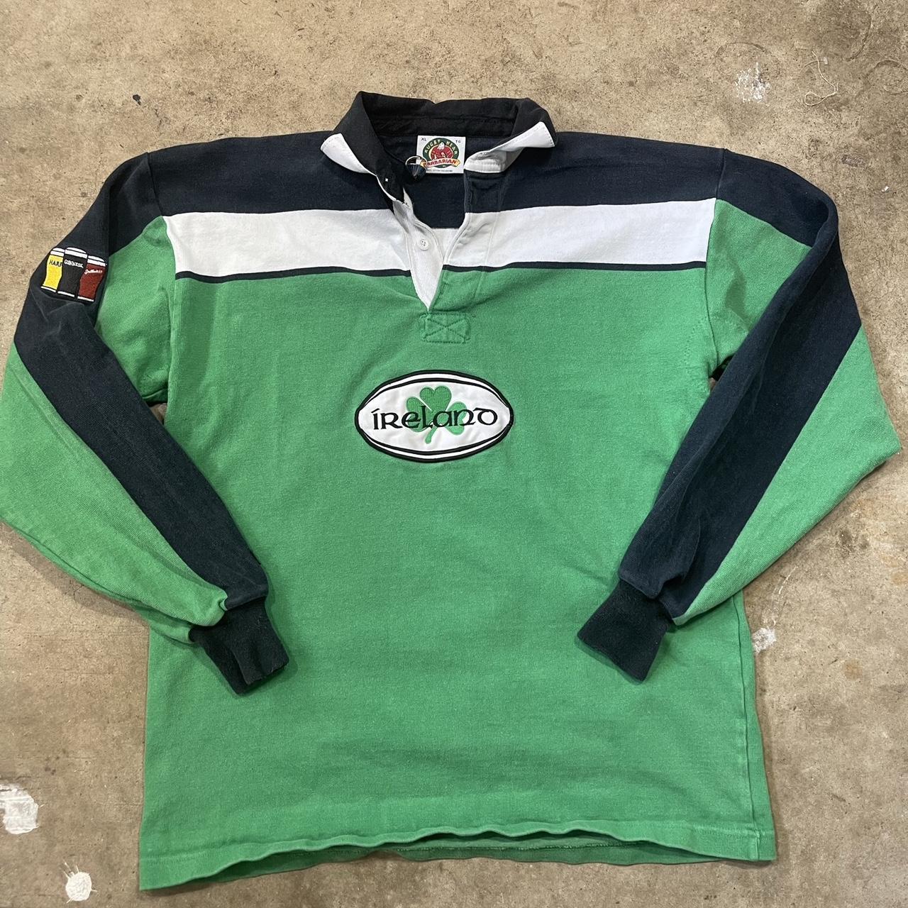 Vintage Barbarian Rugby Ireland Jersey Guiness Depop